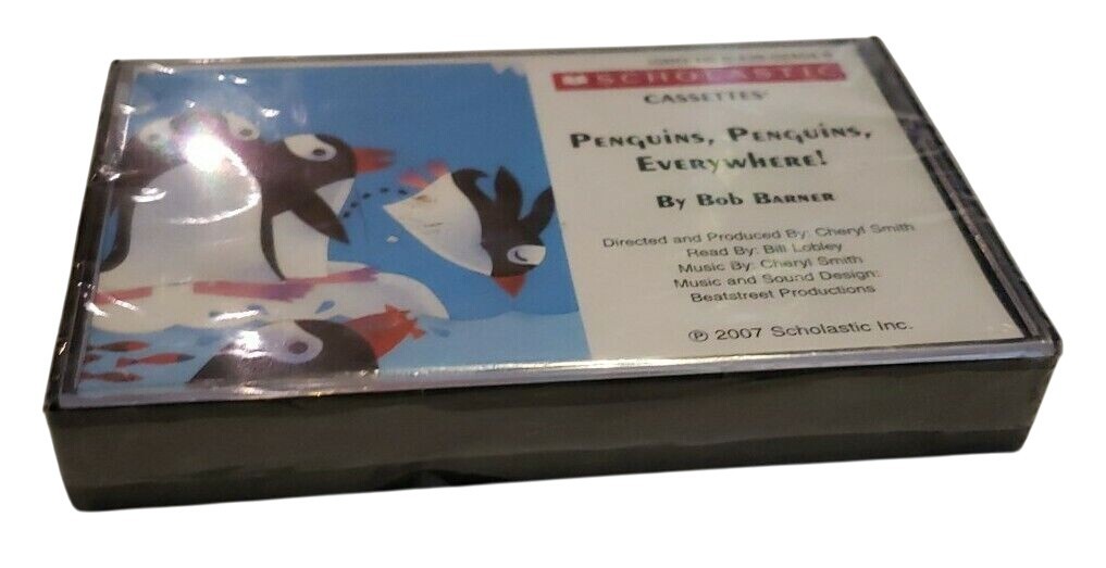 Penguins Penguins Everywhere Audio Cassette Tape Bob Barner Scholastic Books