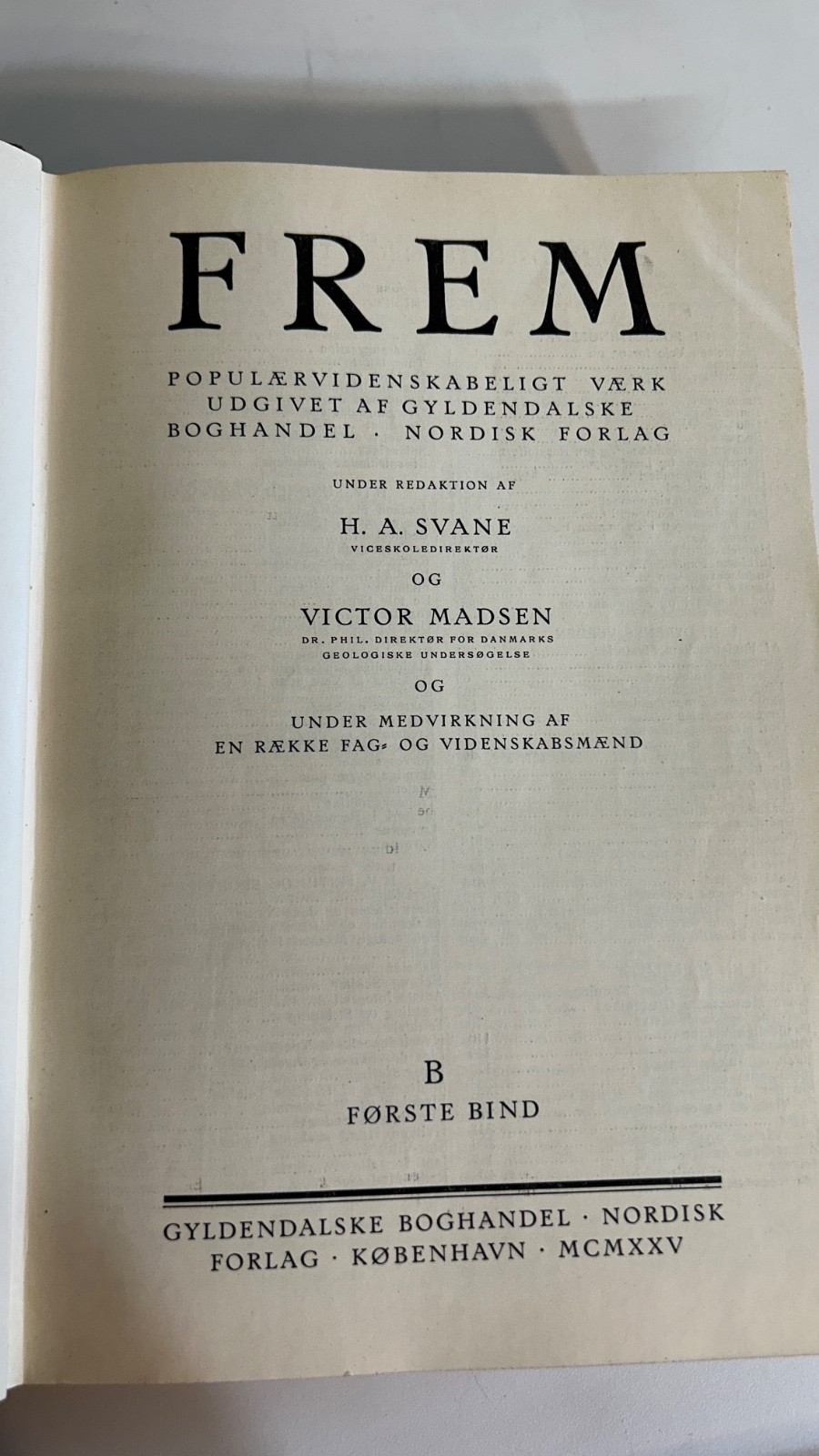 FREM Book 828 pages, 1925