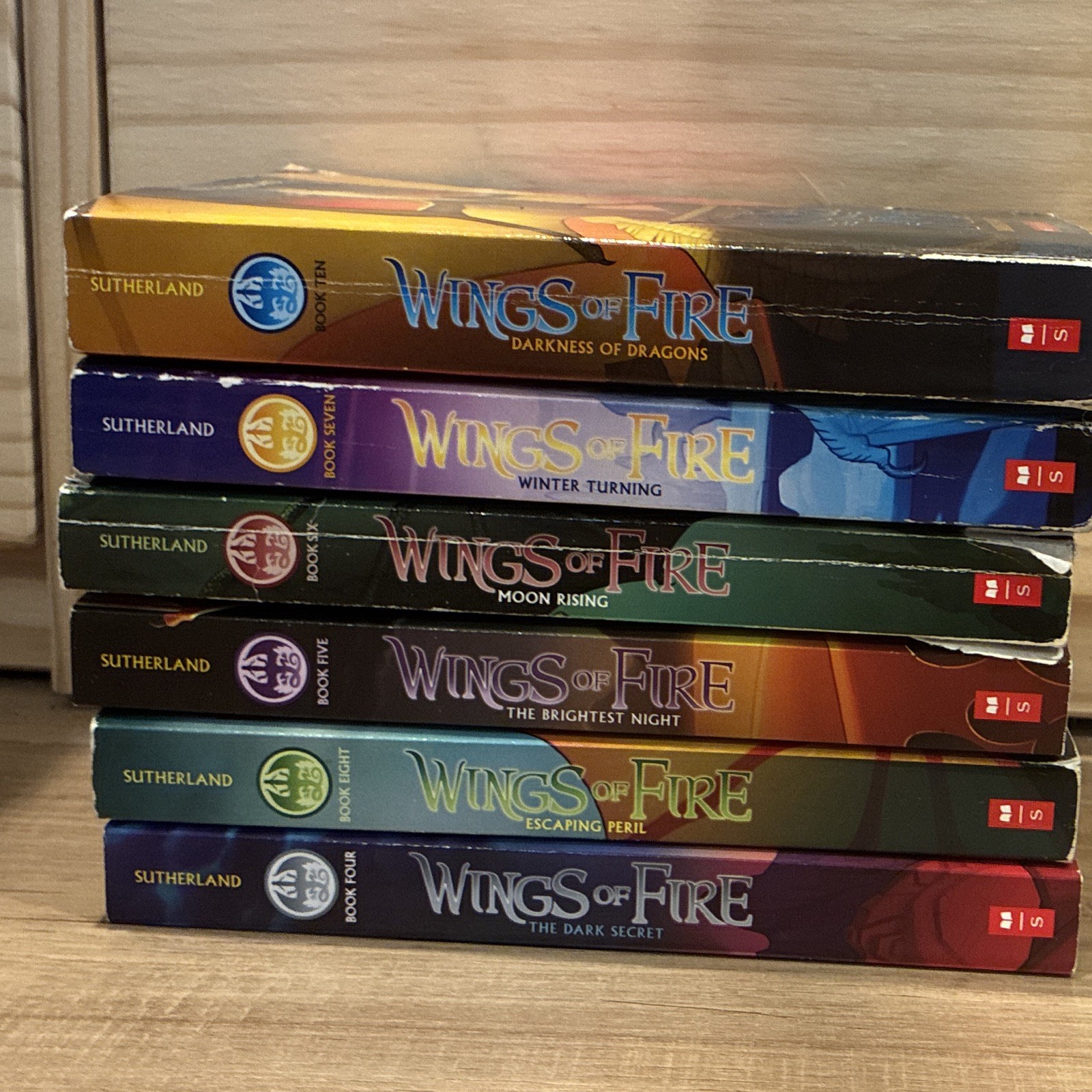 Wings Of Fire Book Series Set 1-6 By Tui T. Sutherland Scholastic Paperback Lot