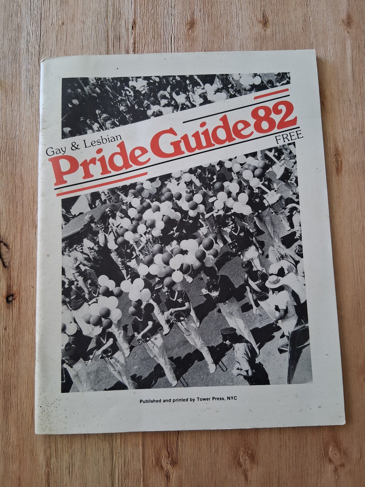 GAY & LESBIAN PRIDE GUIDE 82 program New York City 1982 LGBTQ queer rights
