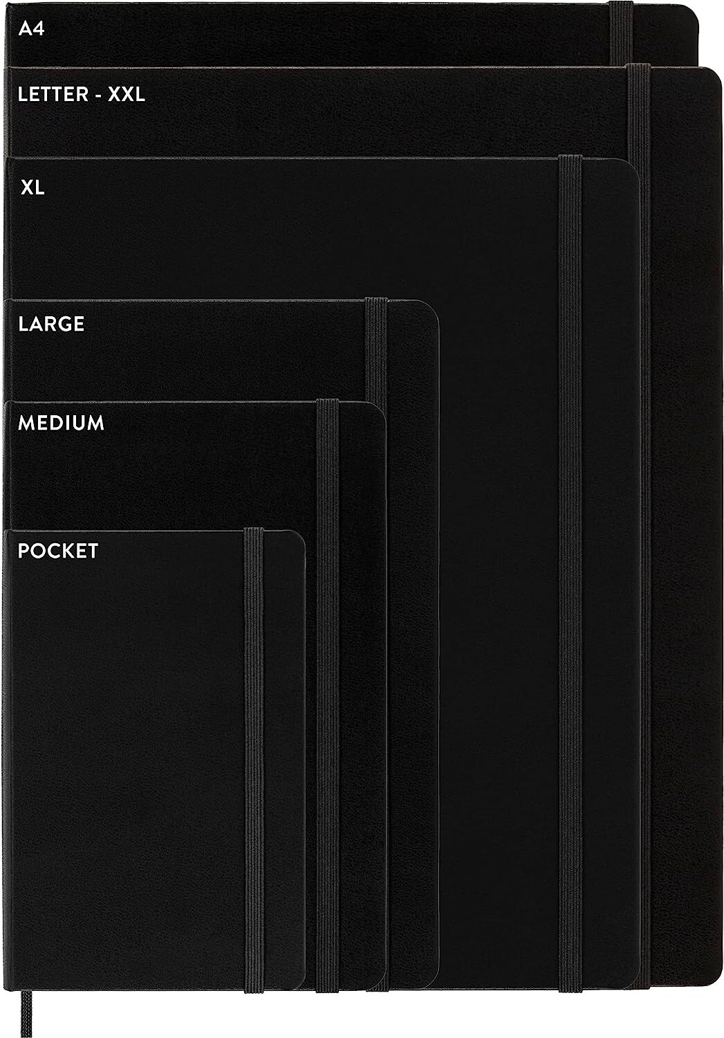 Moleskine Classic Notebook, Hard Cover, Large (5″ x 8.25″) Black, 240 Pages
