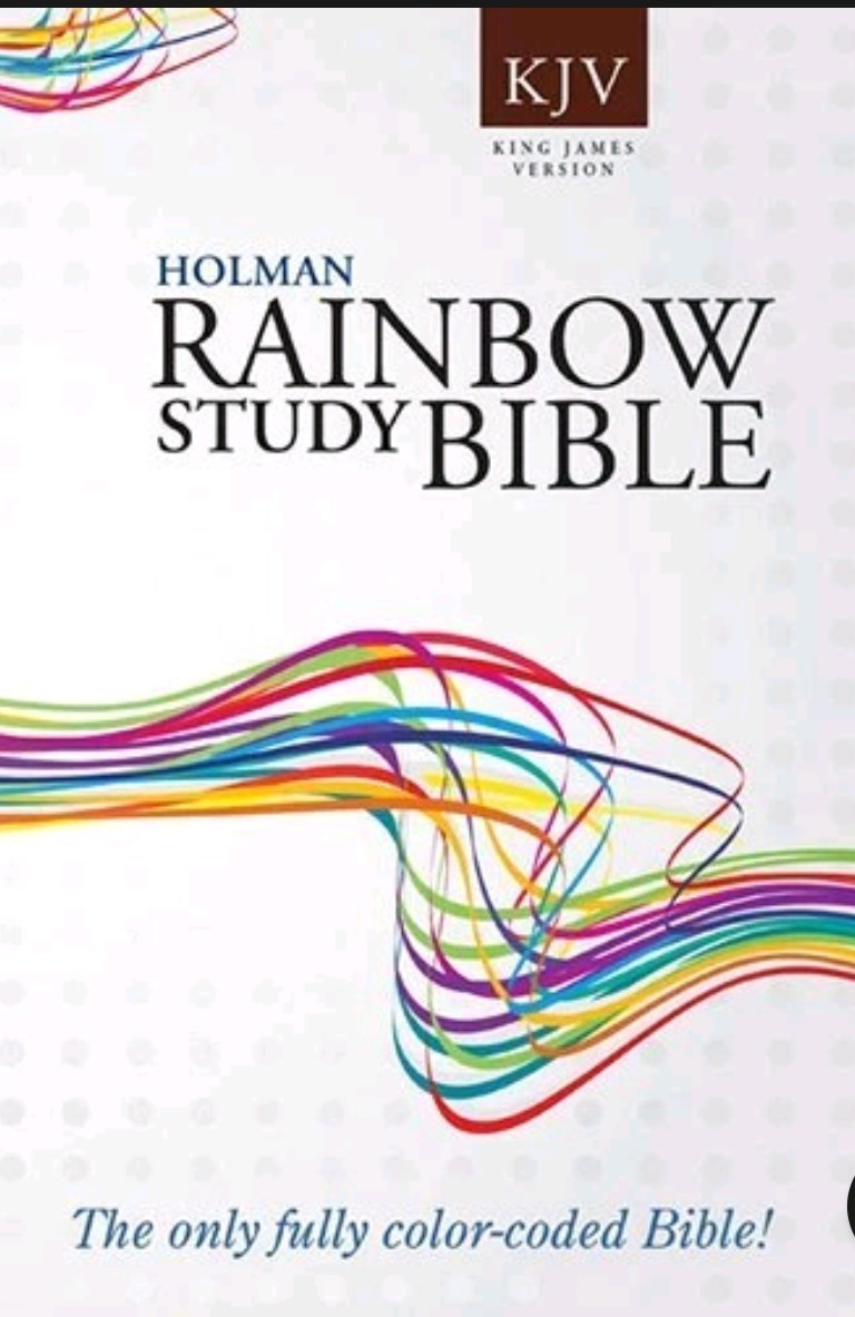 KJV Rainbow Study Bible Trade Paper by Holman Bible Staff