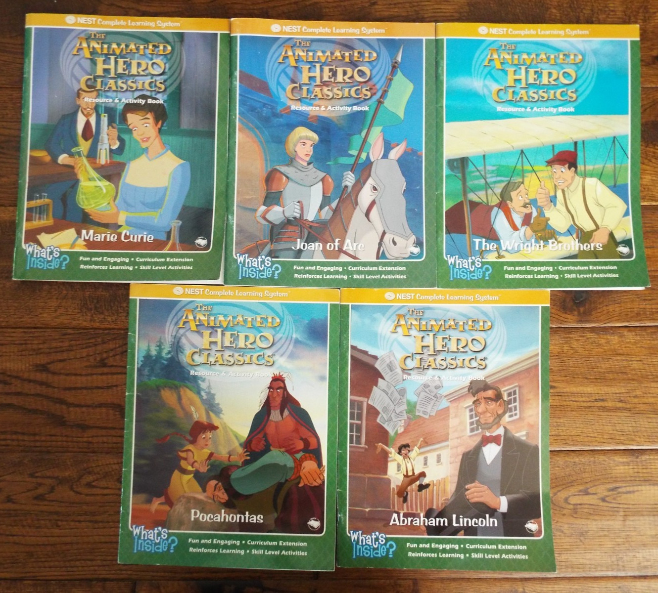 Lot 5 Animated Hero Classics Resource & Activity Book NEST Learning System set b