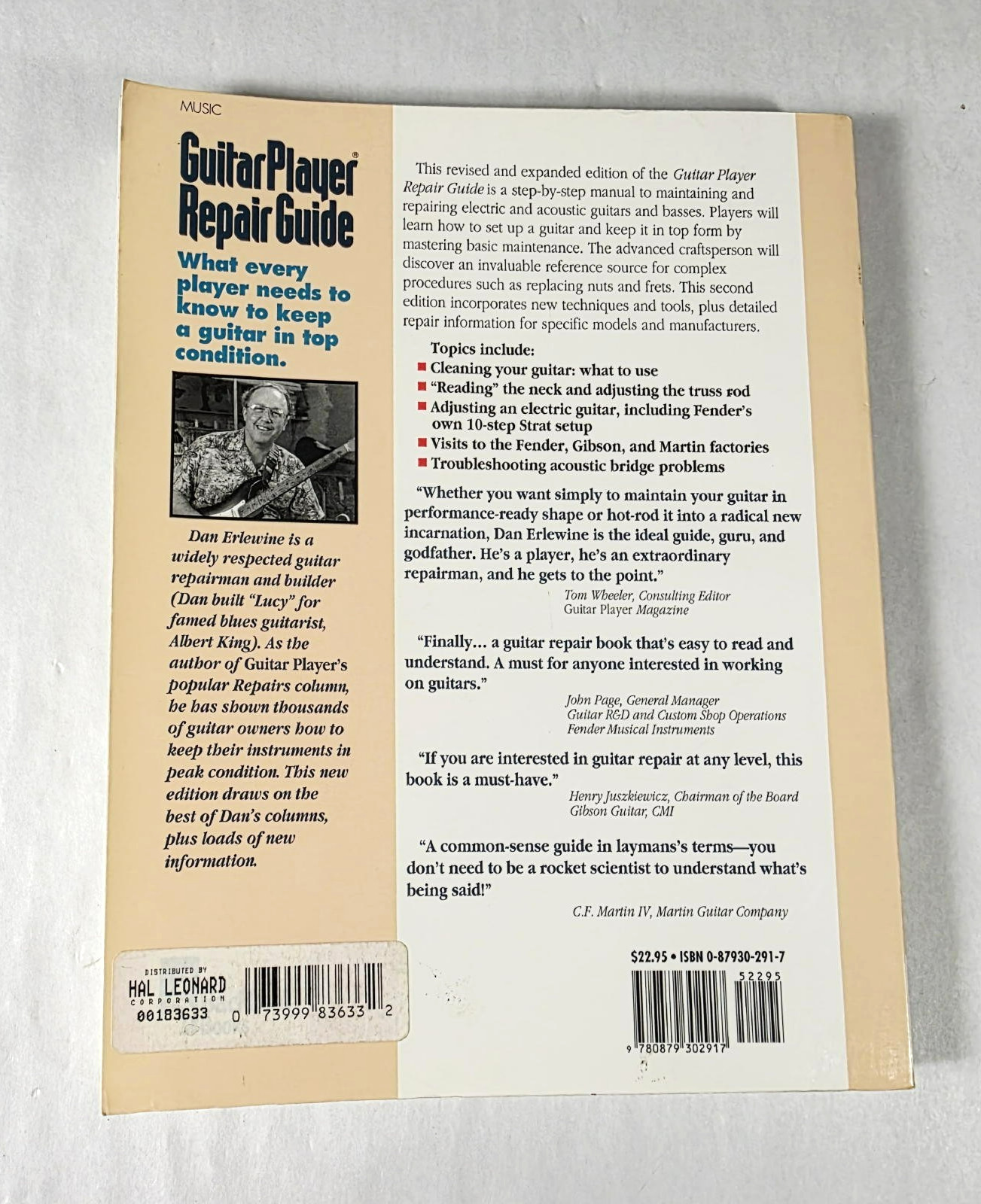 Guitar Player Repair Guide 2nd Edition Set Up Maintain Fix Acoustic and Electric