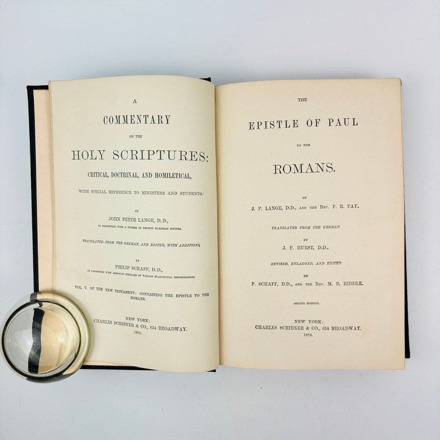 A Commentary on the Holy Scriptures John Peter Lange 1870 Theology Bible