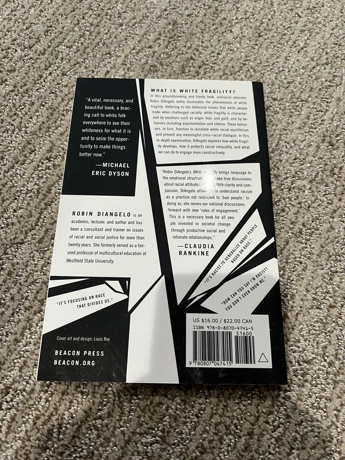White Fragility By Robin Diangelo. Paperback Like New