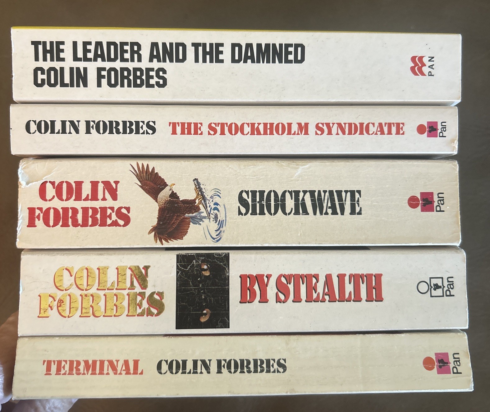 Colin Forbes 5 Book Lot Terminal Shockwave By Stealth Leader And The Damned