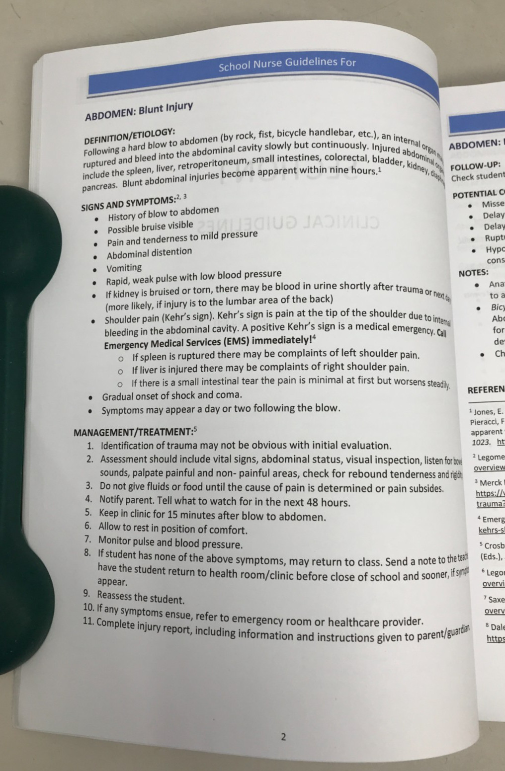 School Nurse Resource Manual, V. Taliaferro (ed), C. Resha (ed), 2020, E-102