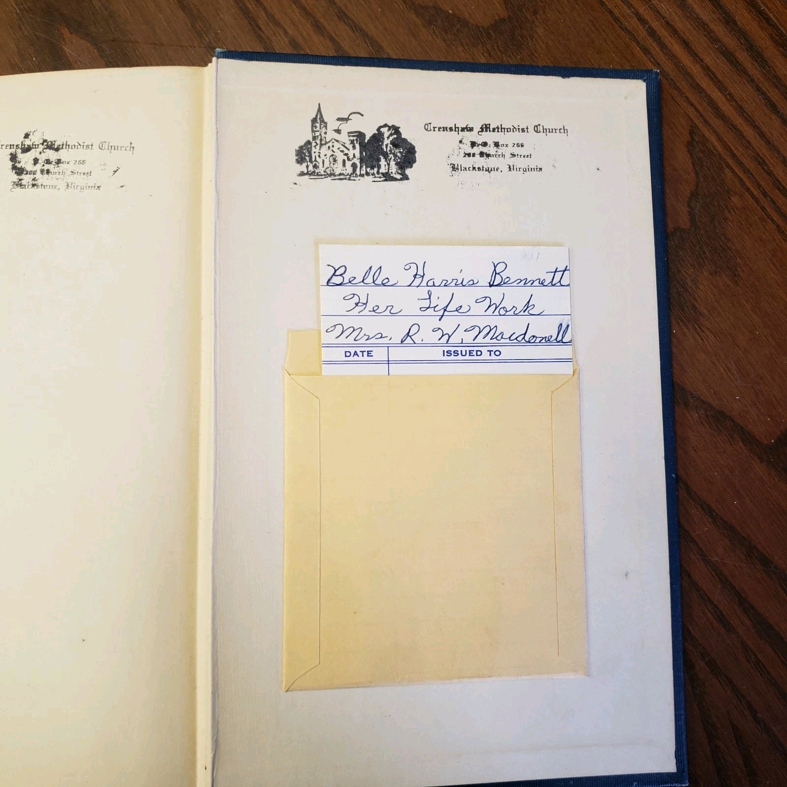 BELLE HARRIS BENNETT: HER LIFE WORK By R. W. Macdonell First Edition