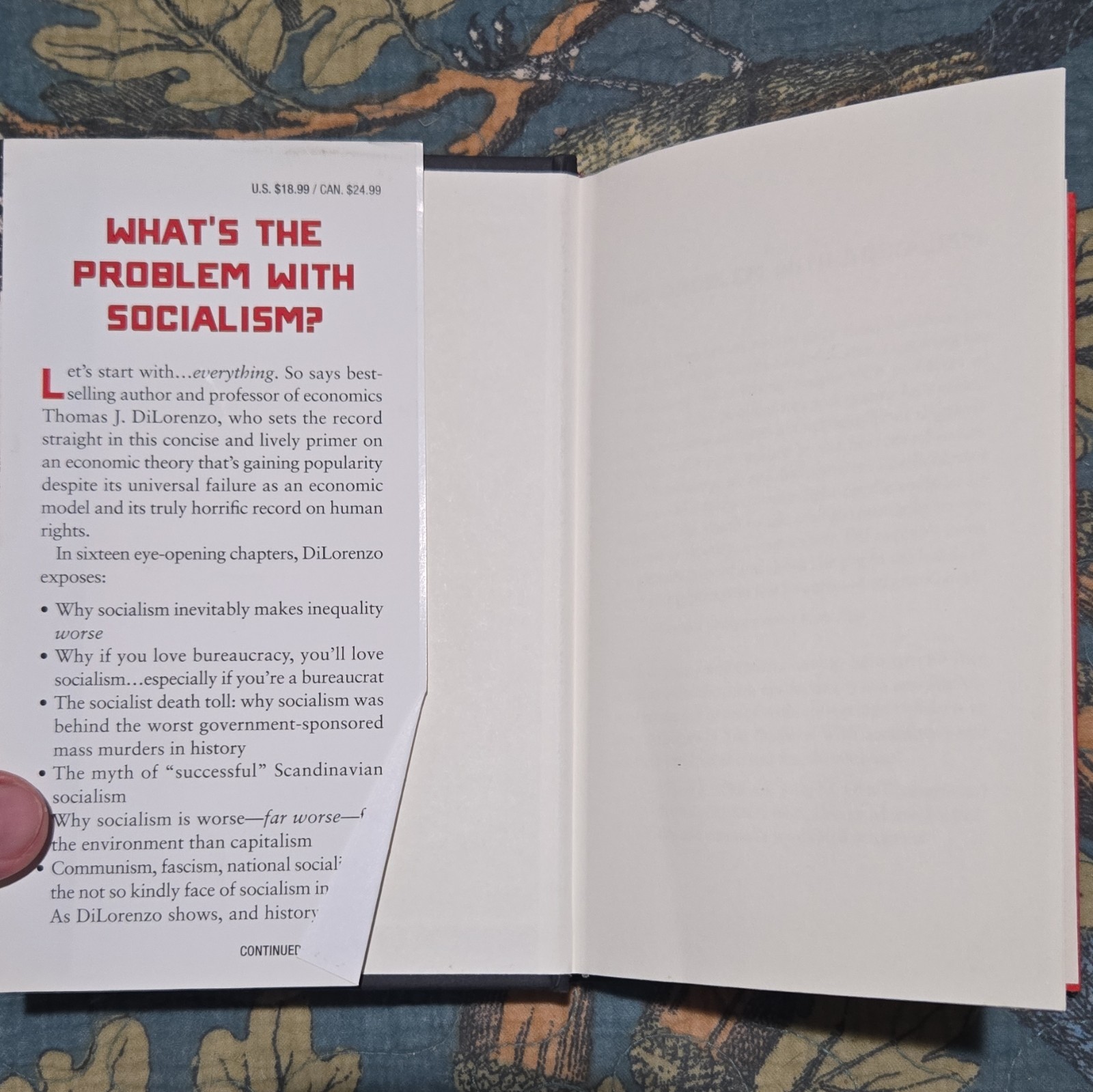 Regnery Publishing The Problem with Socialism Thomas J. DiLorenzo Hardcover 2016