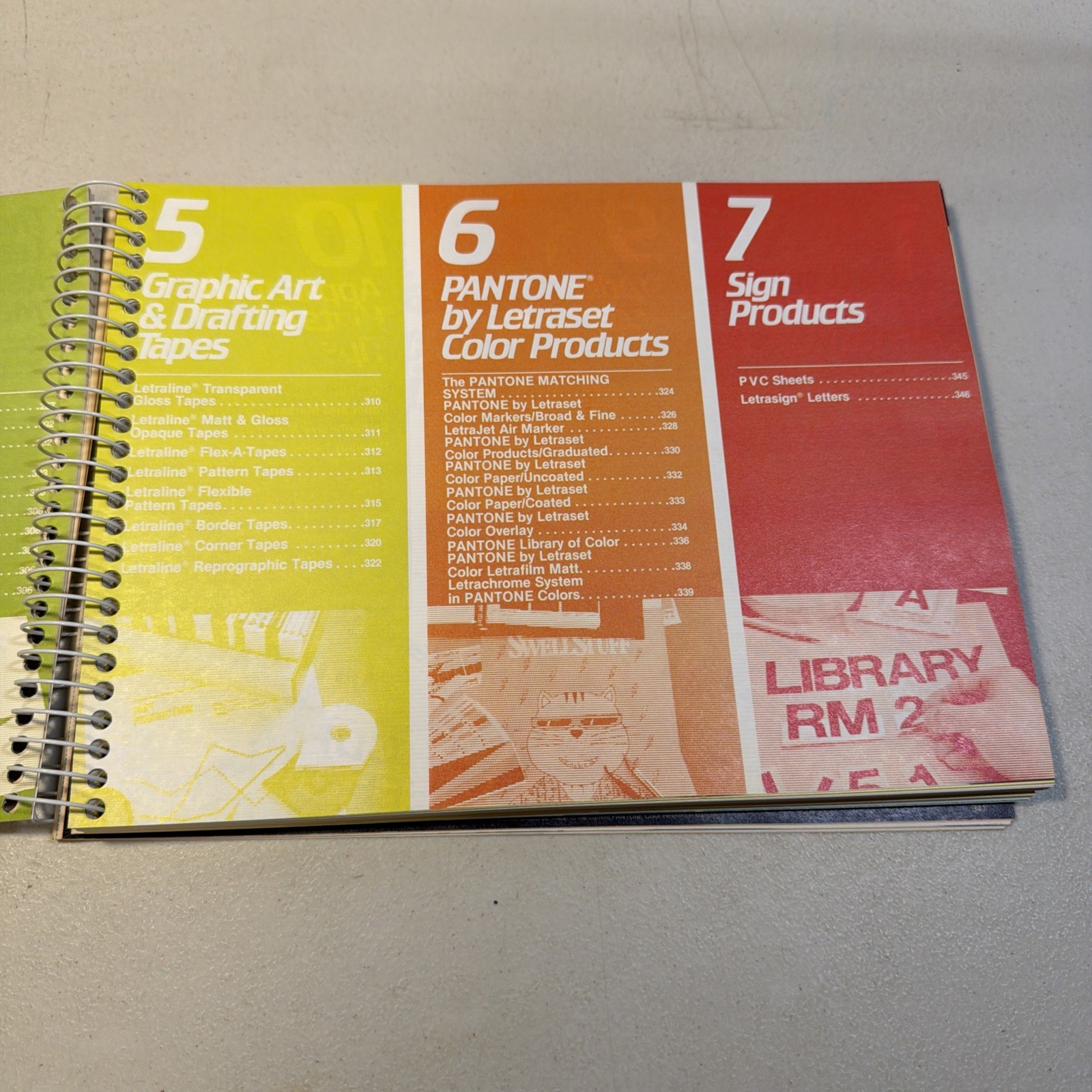 1986 LETRASET Graphic Art Reference Manual Pantone Color Guide