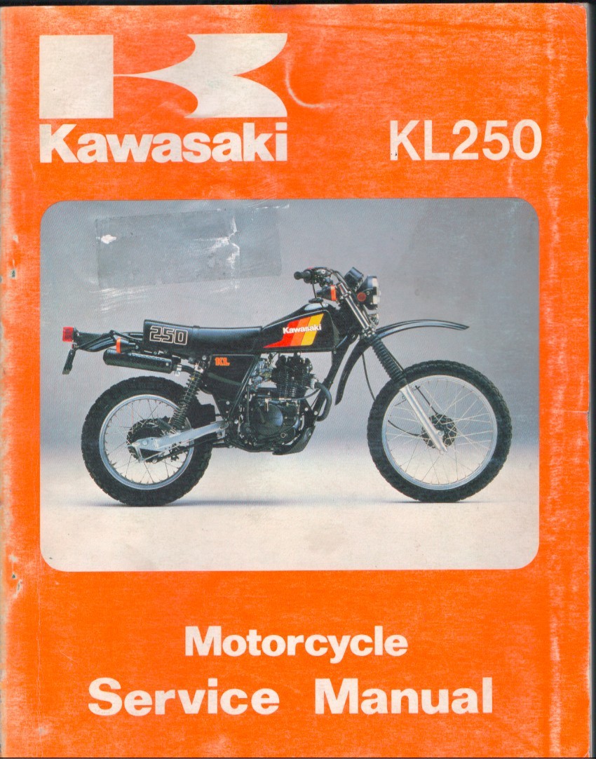 Kawasaki KL250 Motorcycle Service Manual 1980-1983 99924-1024-03 MN2966