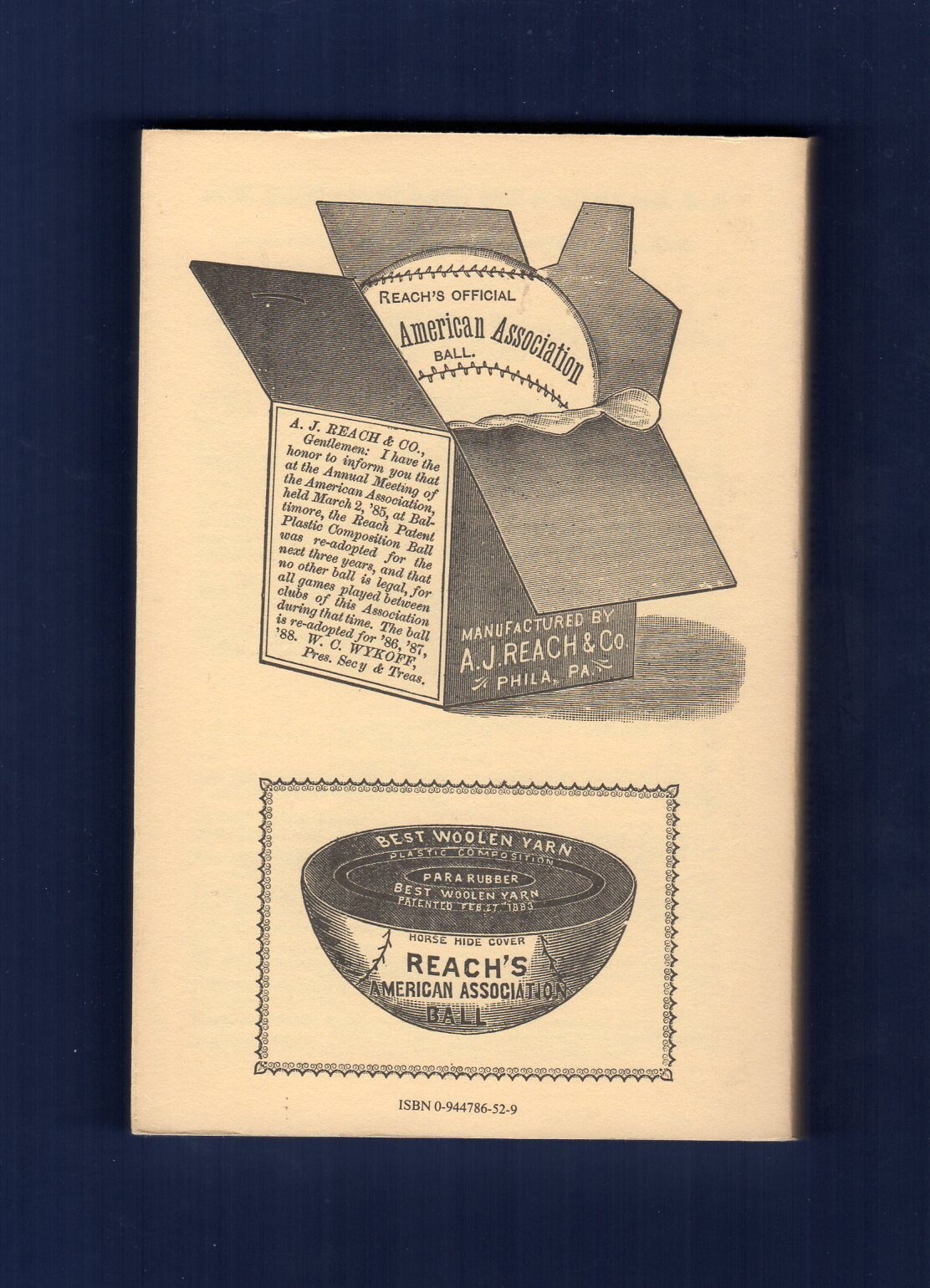 1887 REACH’S A.A. BASEBALL GUIDE ~ 1989 Horton P.C. | 196 pages ~Scarce REPRINT!