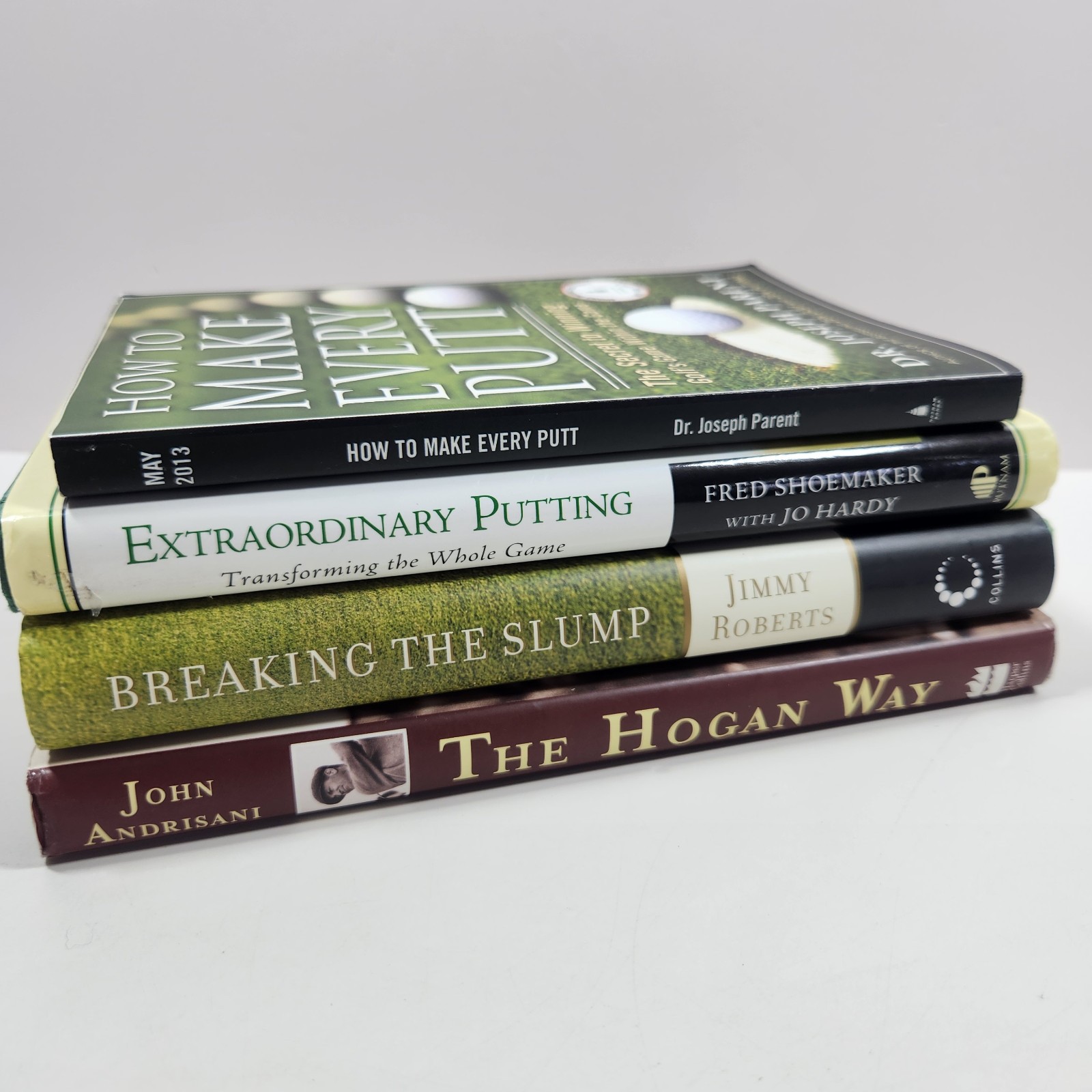 Golf Golfing Putting Breaking Slump Secret Winning Ben Hogan Way Lot of 4 HC DJ