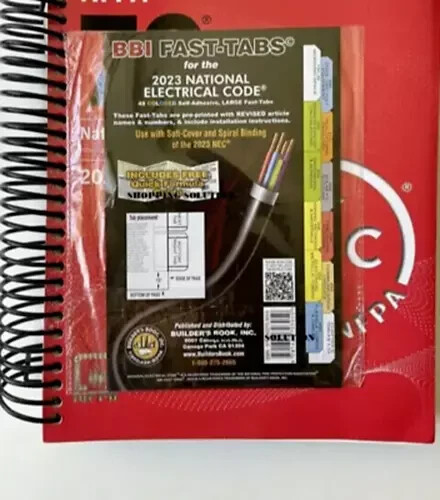 NFPA 70 National Electrical Code NEC 2023 Edition Spiral +BBI Fast Tab……..