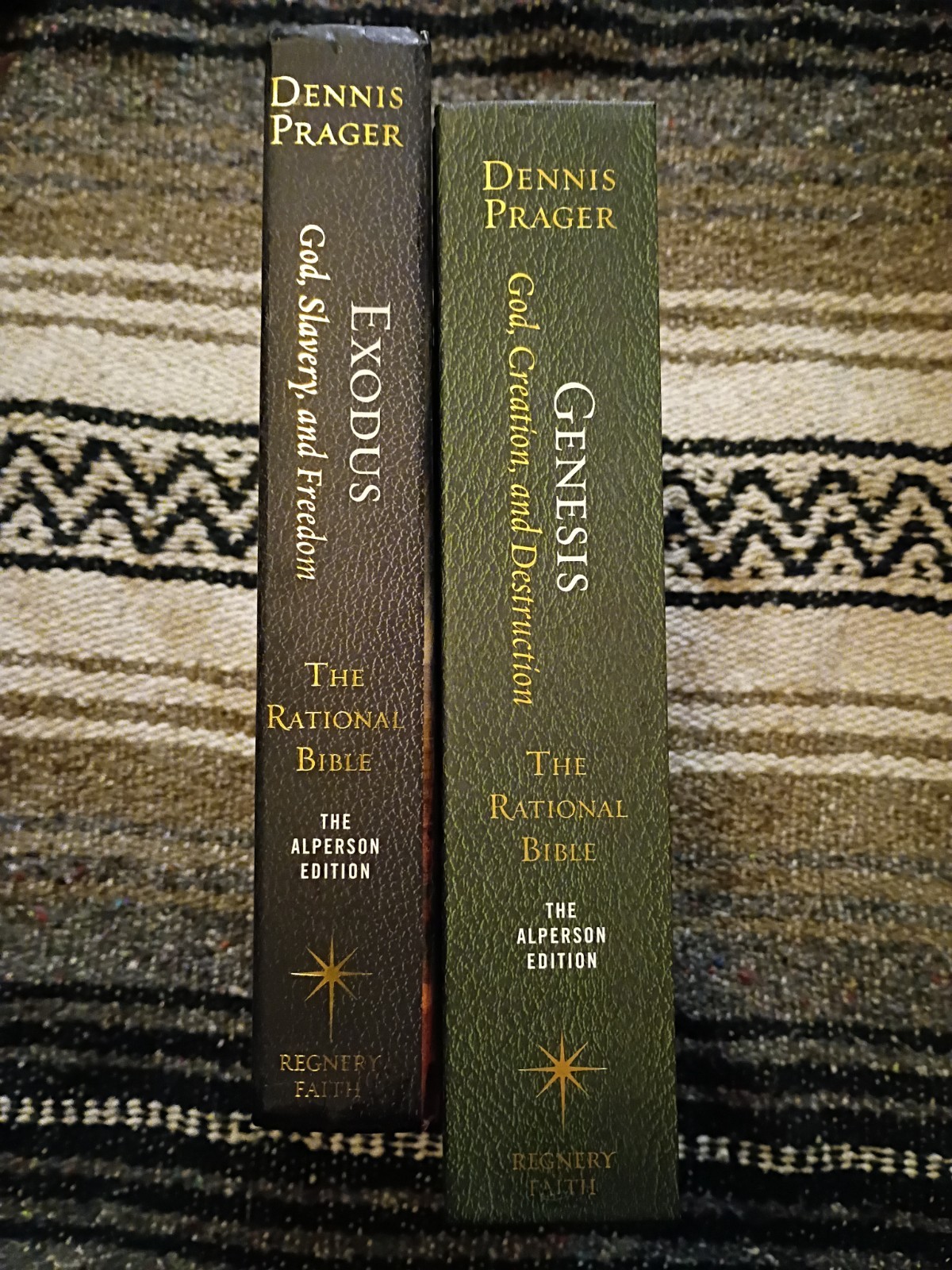 Rational Bible: Genesis by Dennis Prager (2019, Hardcover) And Exodus 2 Vol.