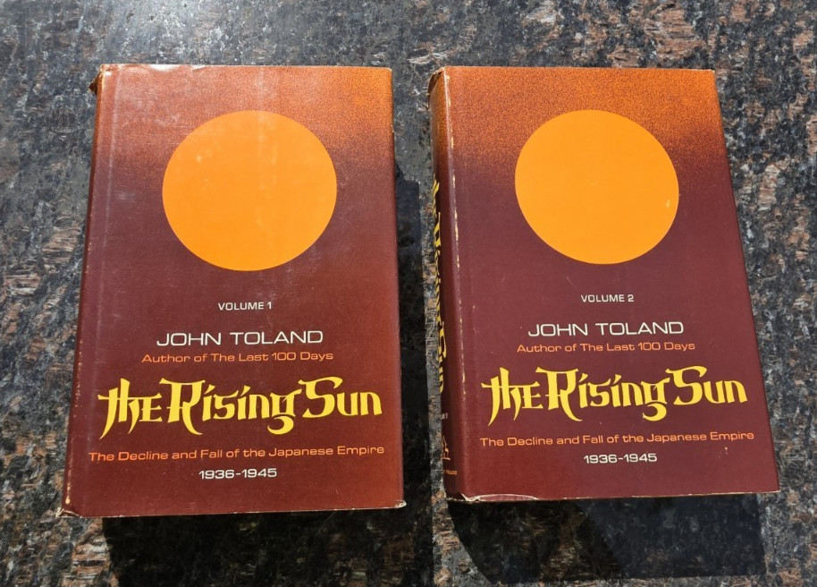 The Rising Sun John Toland Vol 1 & 2 HC DJ 1970 Book Club Edition