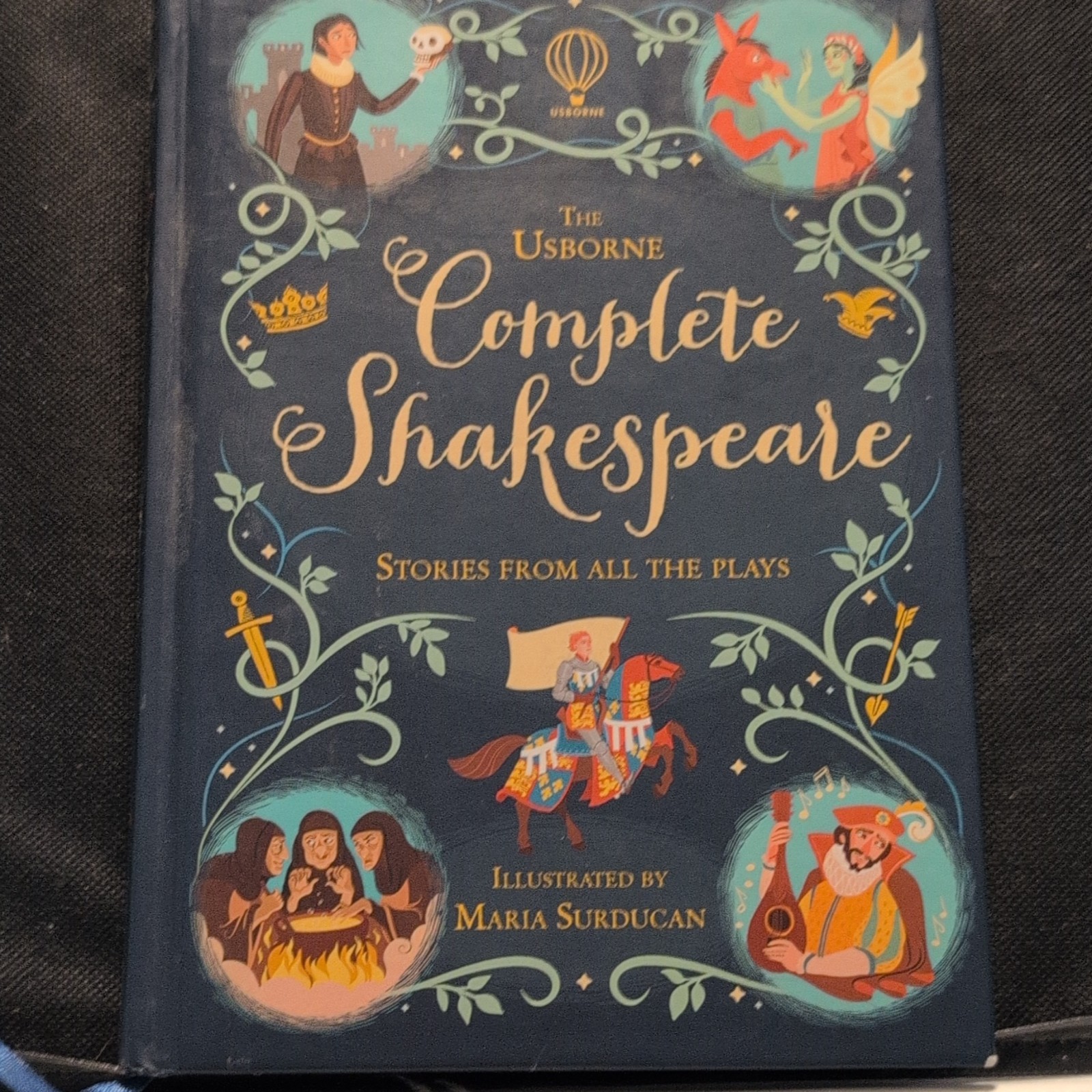 Usborne Complete Shakespeare Illustrated Maria Surducan HC Ages 9-12