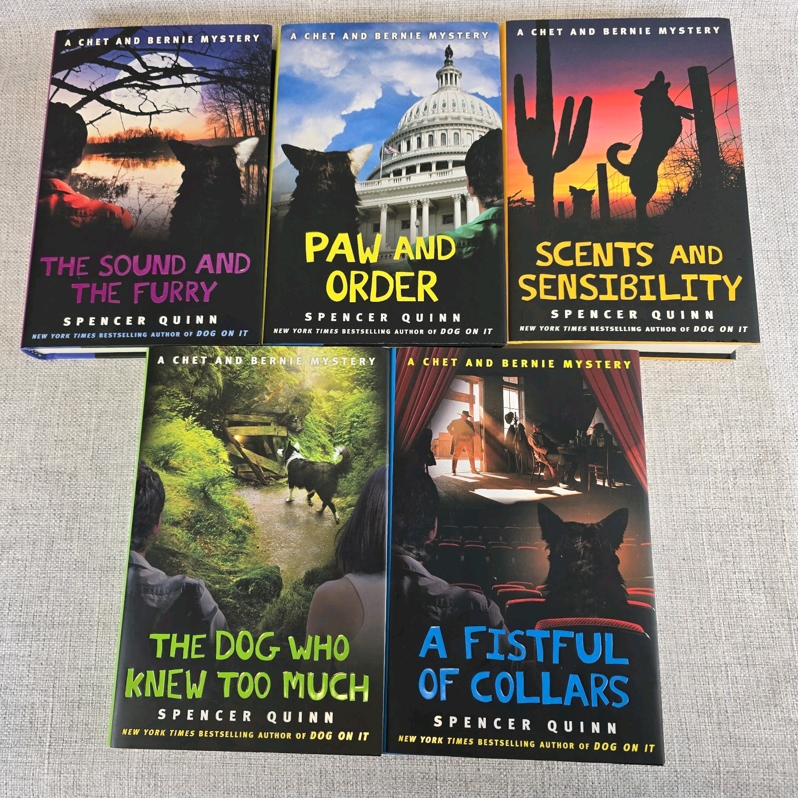 Chet & Bernie Mystery Series Books 5–8 Hardcover Lot – Spencer Quinn – EXC