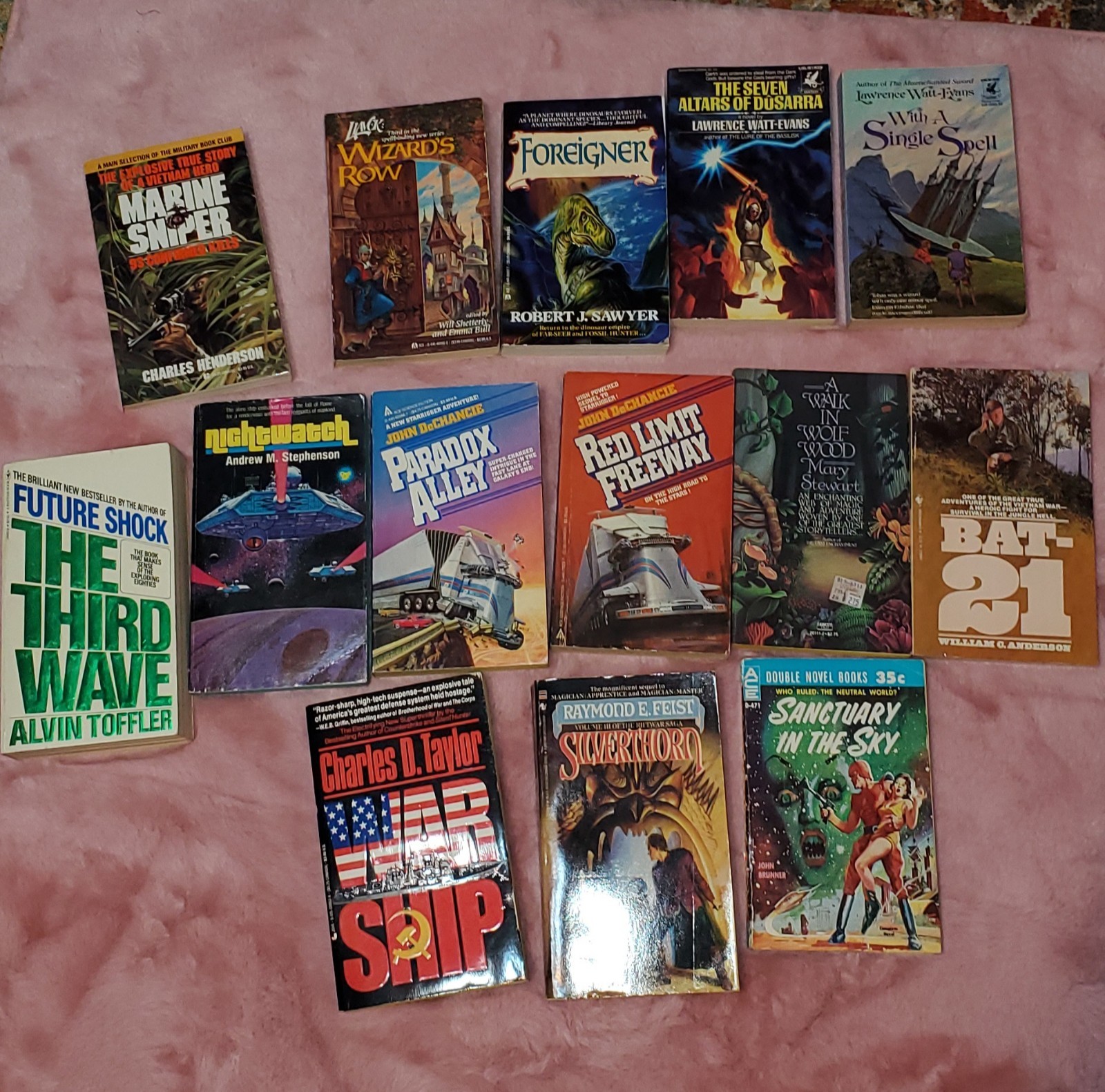 Vintage Fiction Paperback Lot of 14 Variety of Authors Fiction Classics Sci-Fi