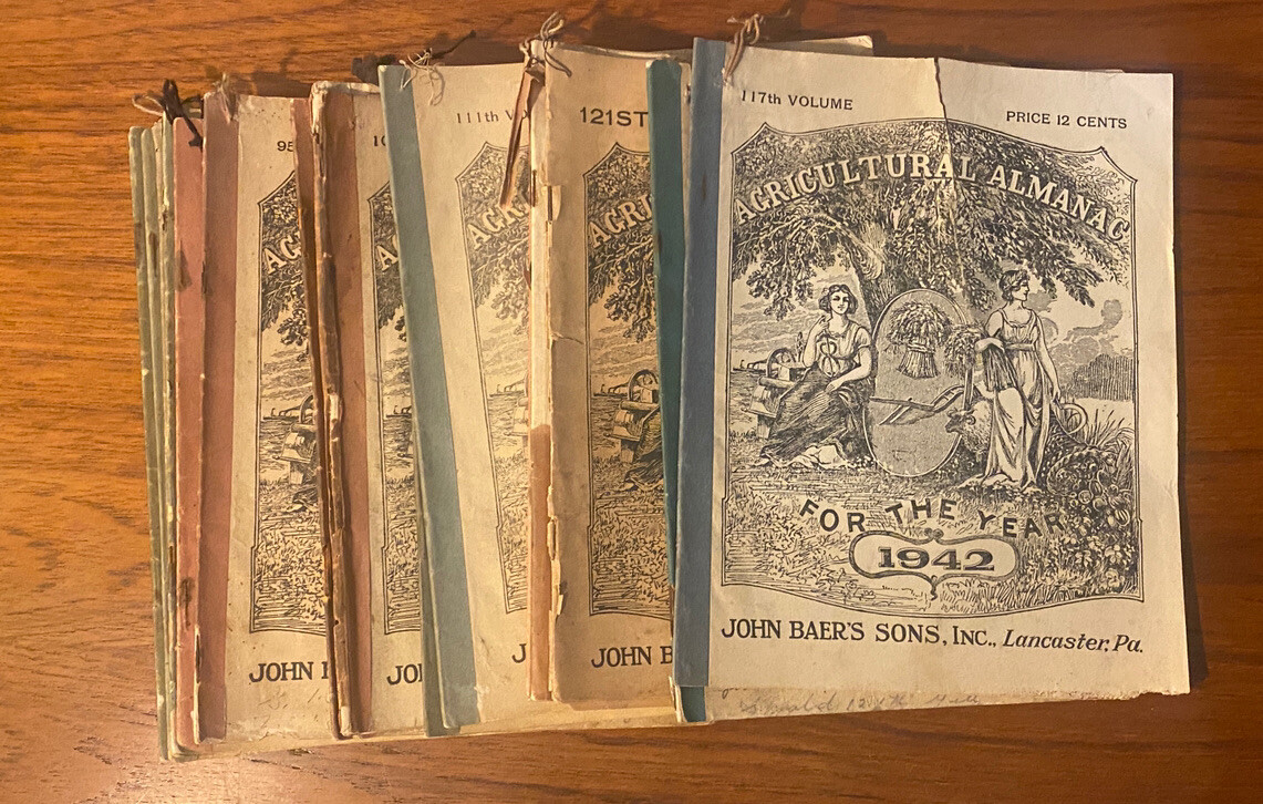 Agricultural Almanac, Vintage magazine published by John Baer’s Sons