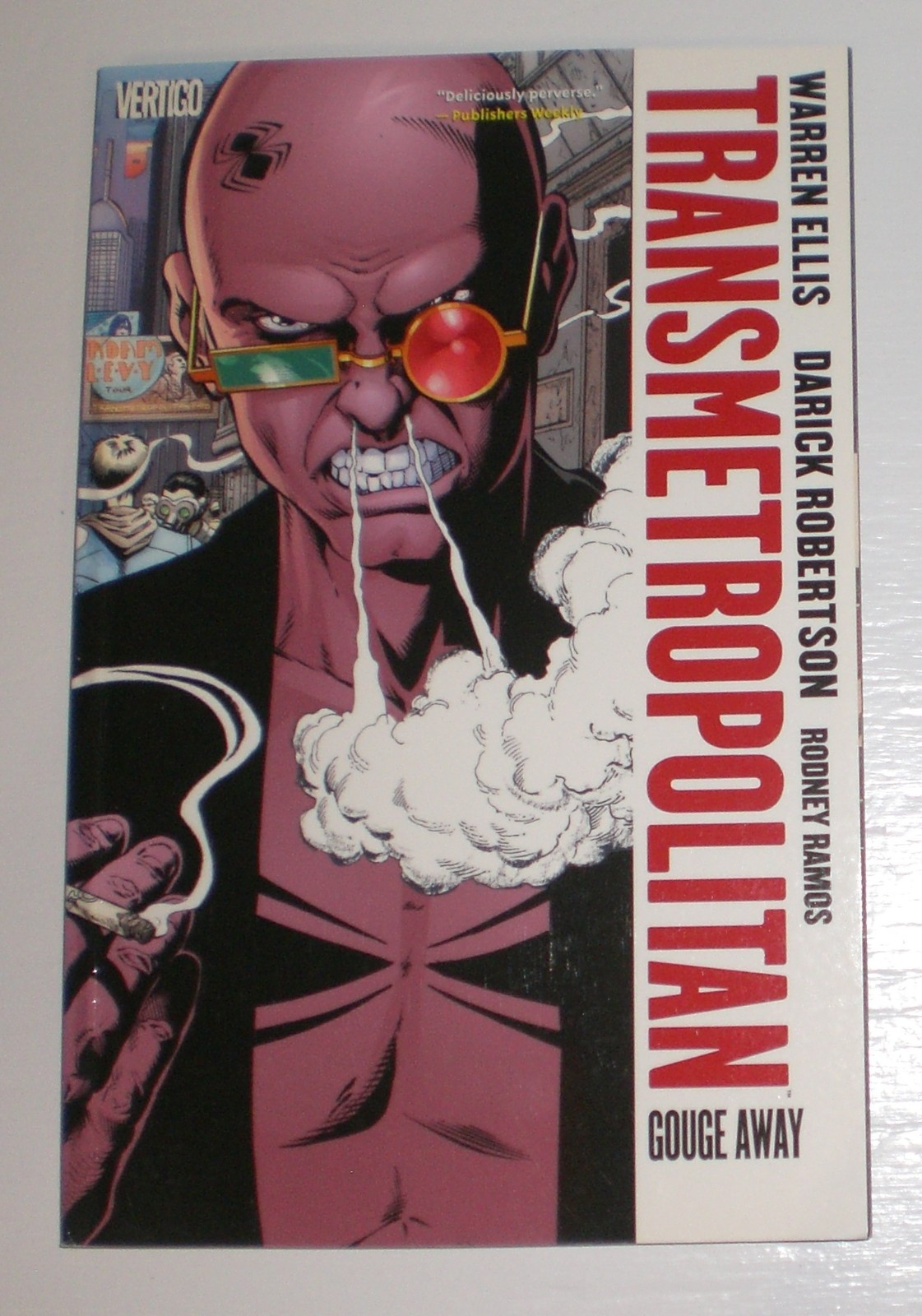 2010 Transmetropolitan 6 Gouge Away by Warren Ellis Graphic Novel paperback book