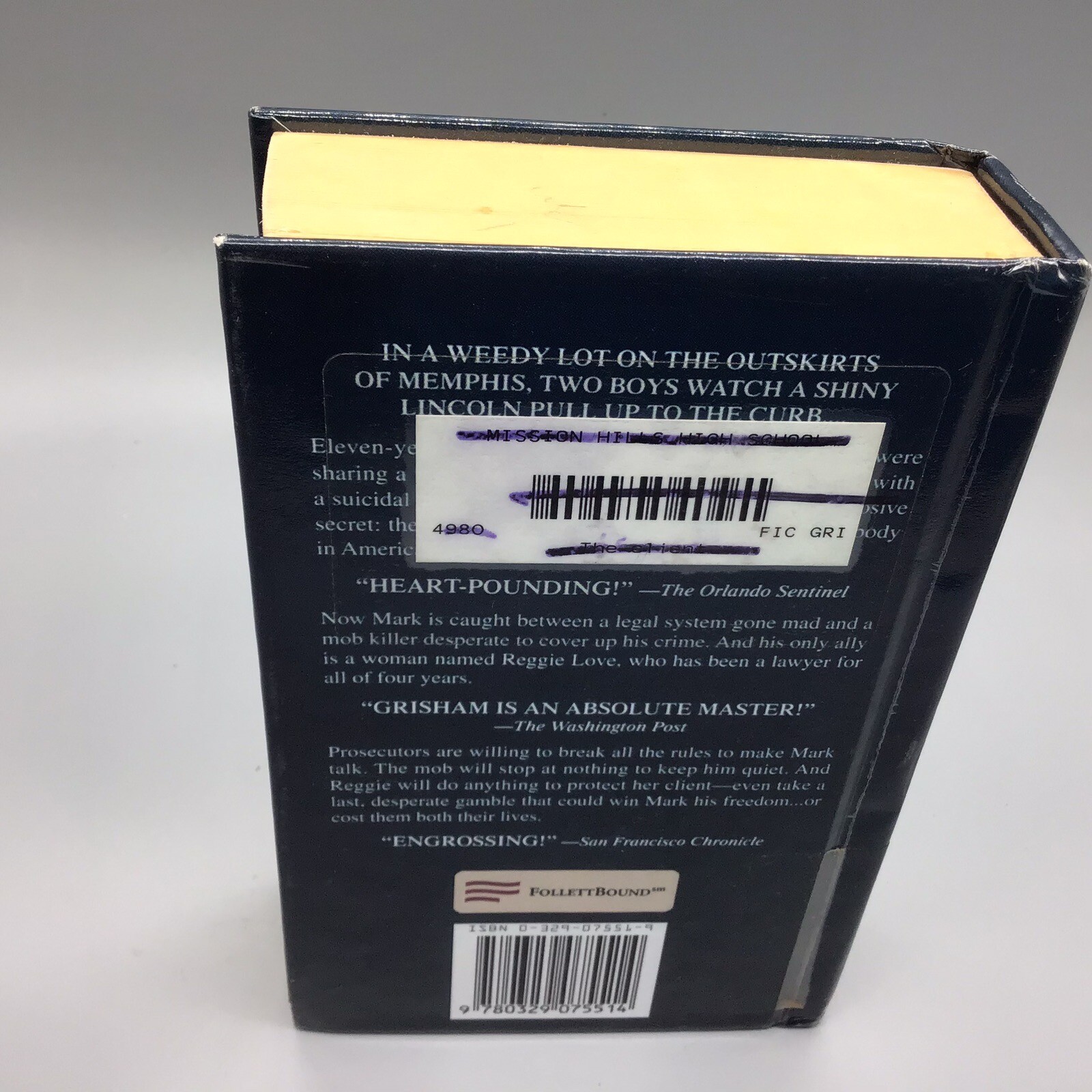 John Grisham The Client small hardcover Dell reissue edition 2003