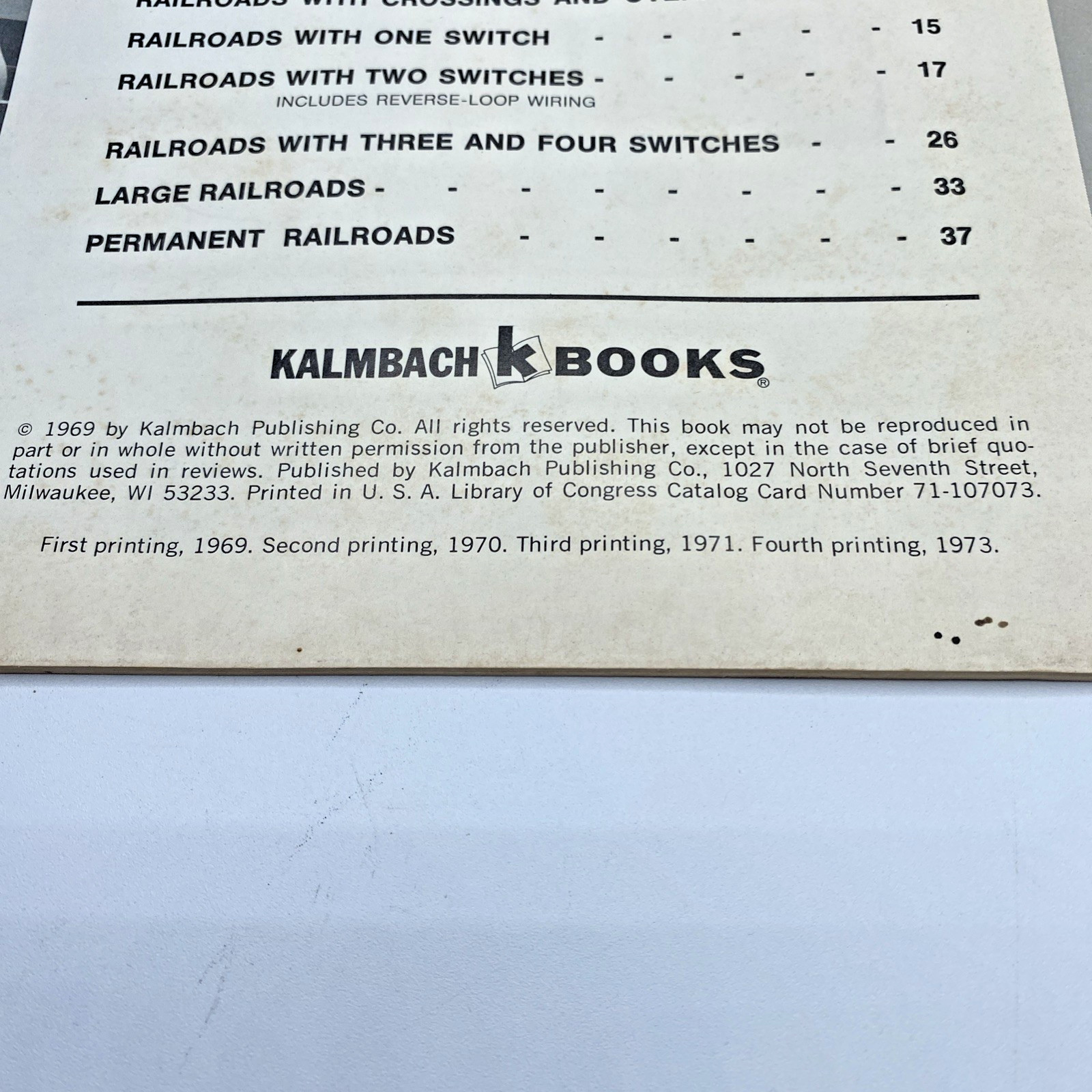 Model Railroader N Scale Model Railroad Track Plans Book 4th Printing 1973