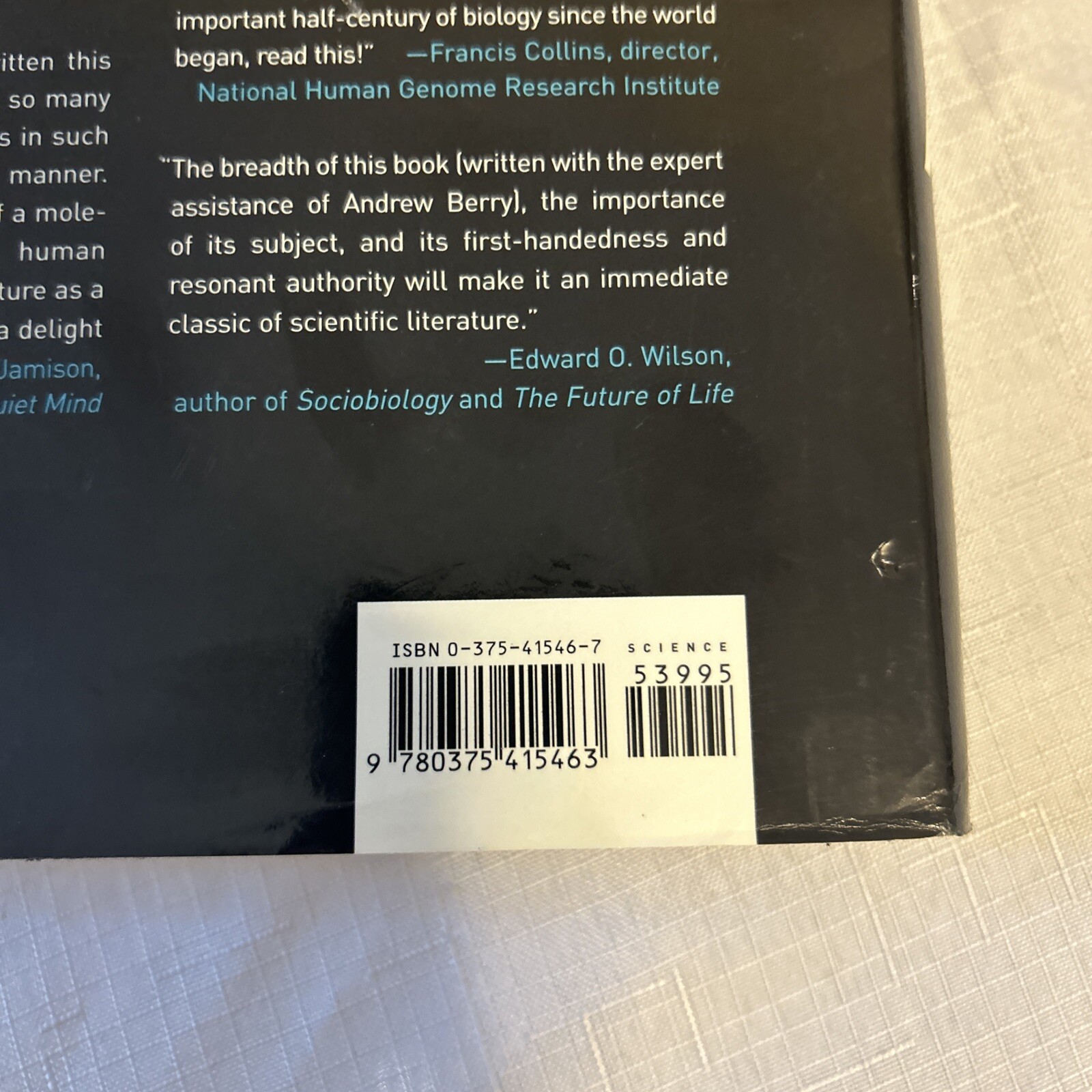 DNA by James D. Watson Knopf 2003 First Edition with Holographic Cover
