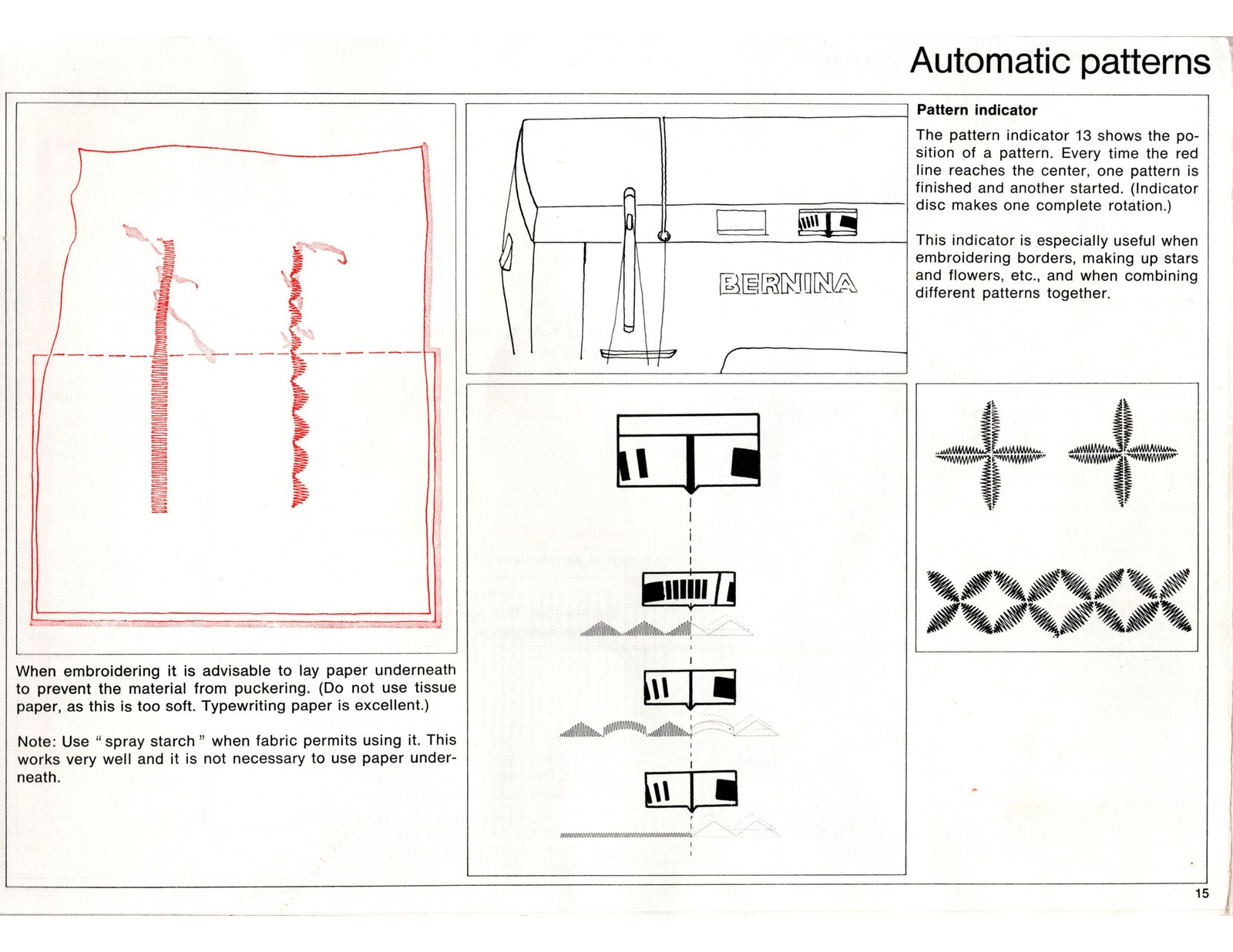 BERNINA 830 Record 831 Sewing Machine COLOR User Manual – COIL BIND – COVERS