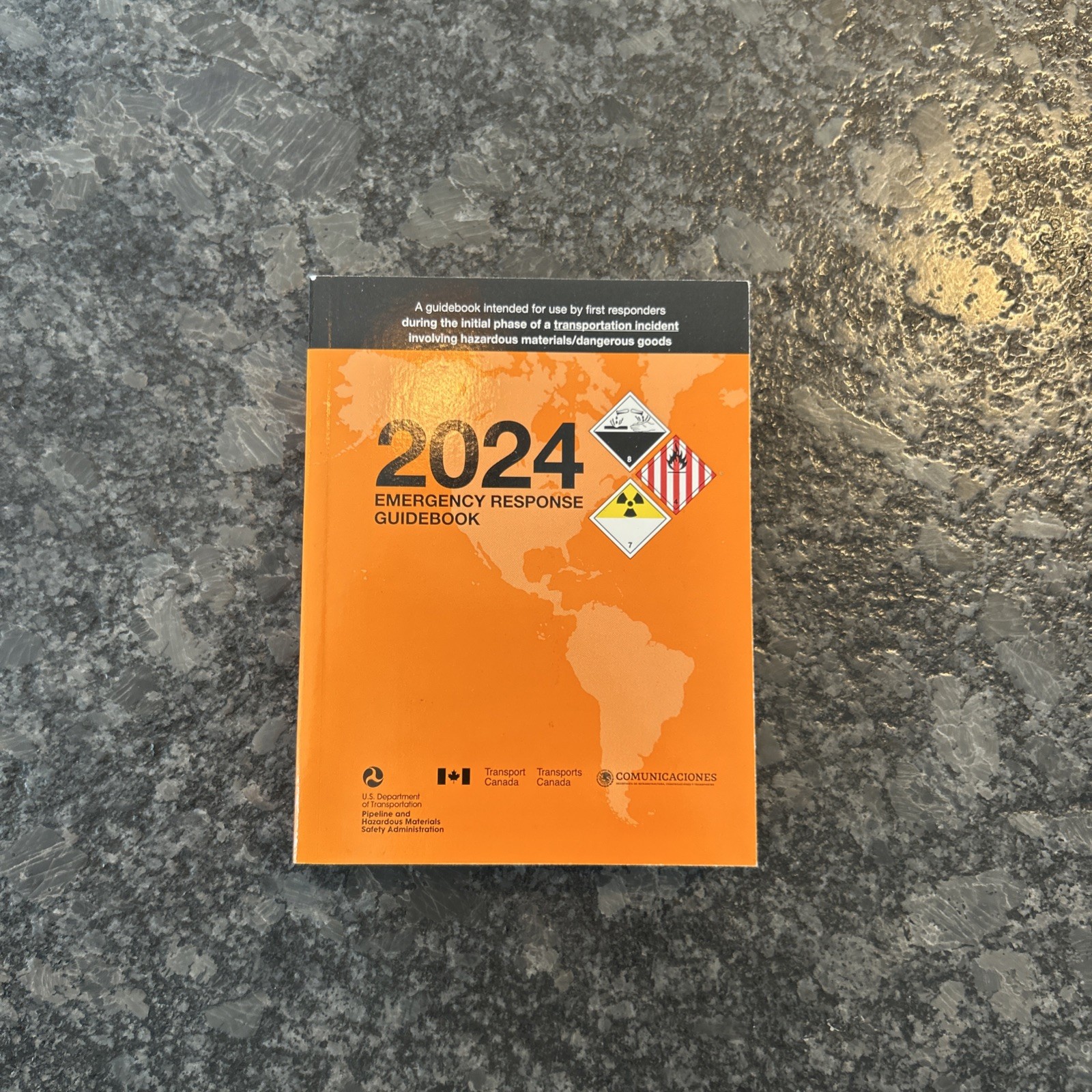 2024 Emergency Response Guidebook (ERG) – English – 4 inch x 5.5 inch (Pocke…