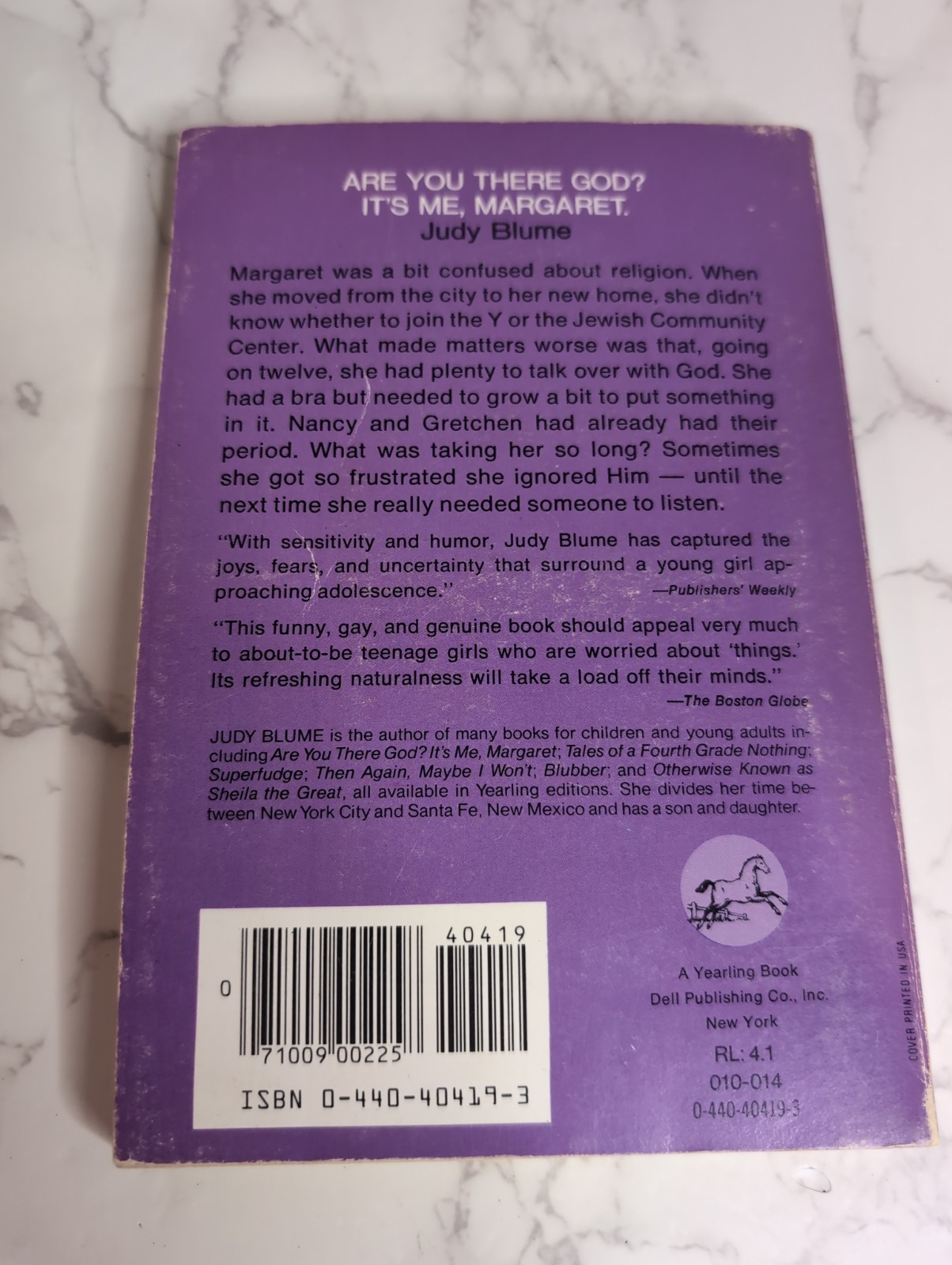 Vintage Are You There God? It’s Me, Margaret Paperback Book 1982 Judy Blume