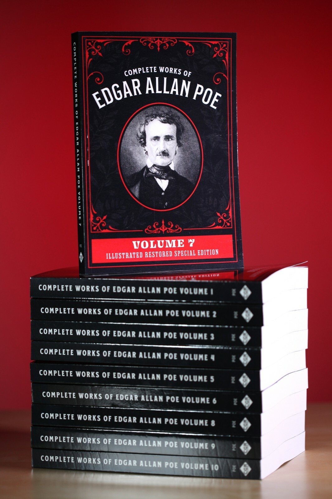 Complete Works of Edgar Allan Poe Volumes 1-10 *Full Set* Paperback