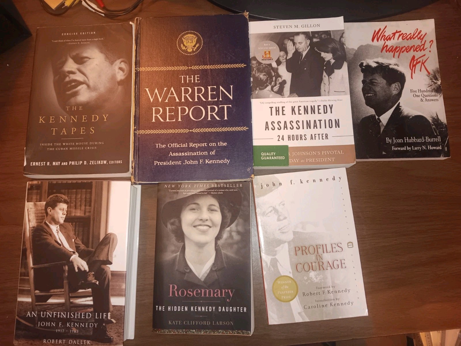 JFK Book Lot John F Kennedy Rosemary Warren Report Profiles Courage Biography