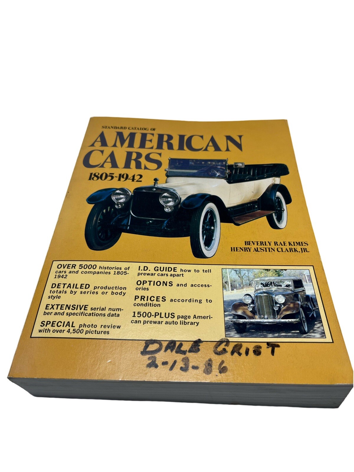 Standard Catalog Of American Cars 1805-1942 by Beverly Rae Kimes