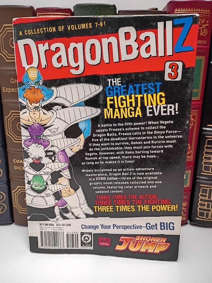 Dragon Ball Z VIZBIG Edition Vol 3 Akira Toriyama Viz 2008 3-in-1 HC Omnibus VG