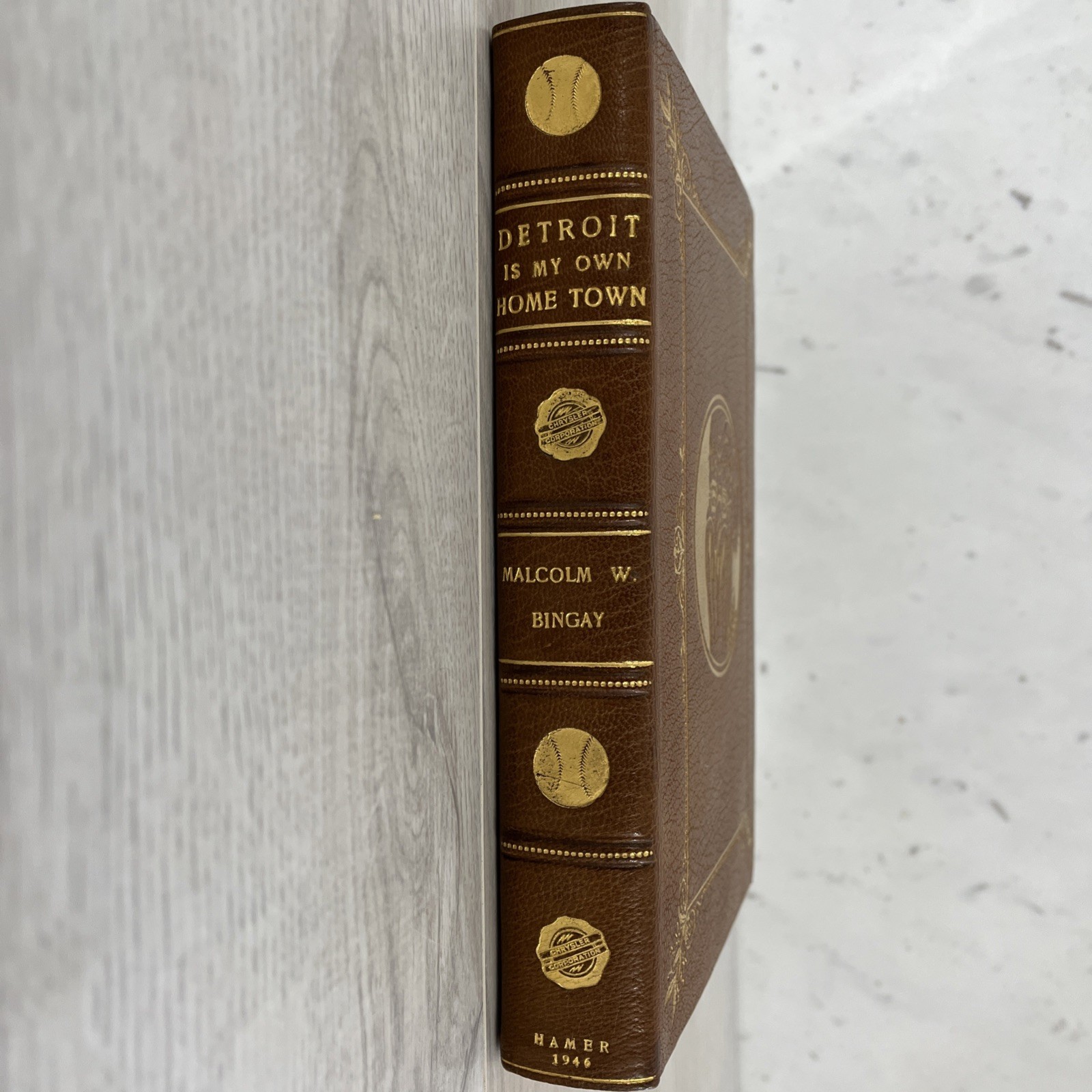 HC Signed,Bobbs-Merrill c1946 Malcolm W. Bingay Detroit is My Own Hometown