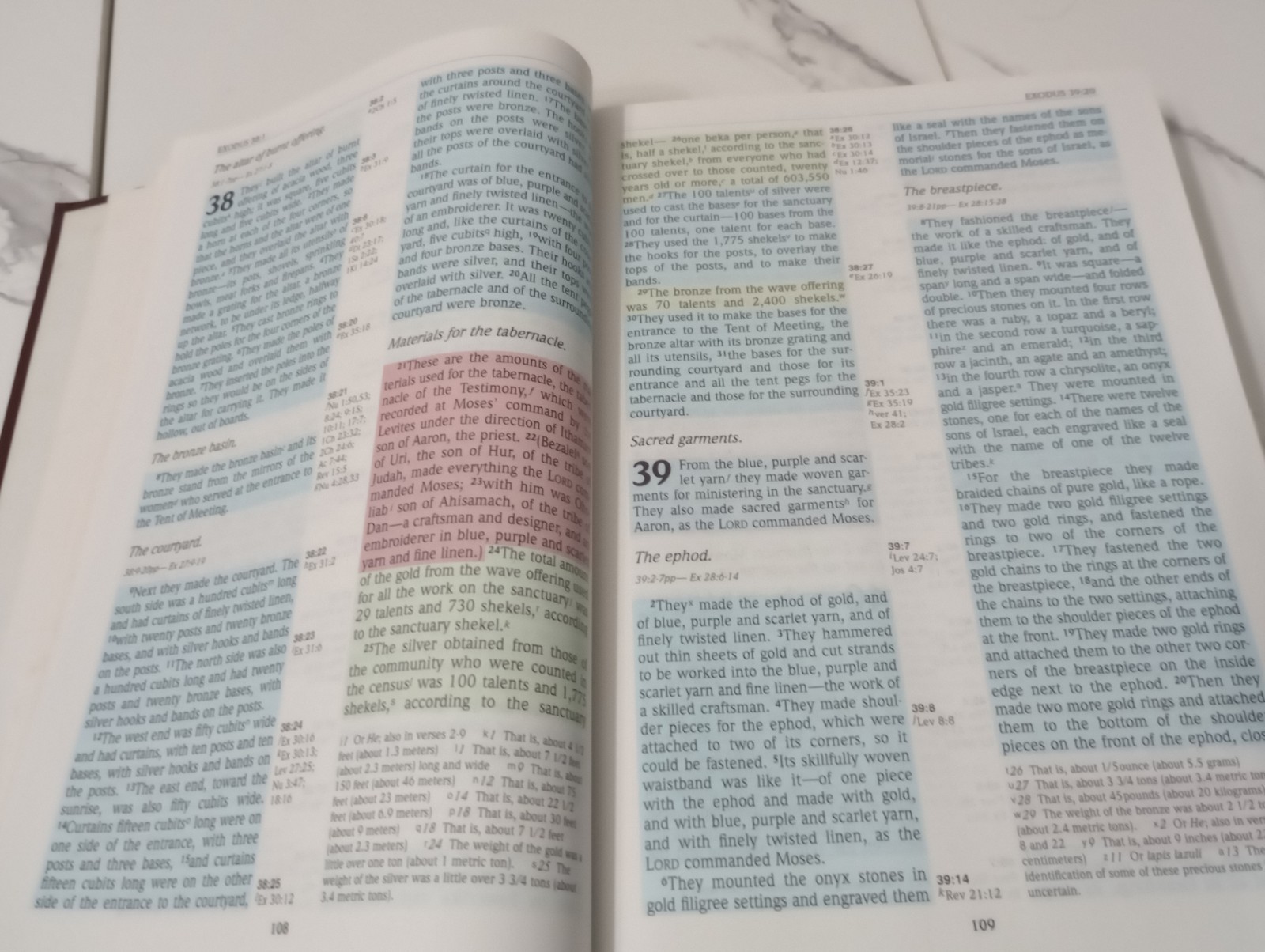 Rainbow Study Bible, NIV, 1996 Color Coded Bold Line Edition, Hardcover