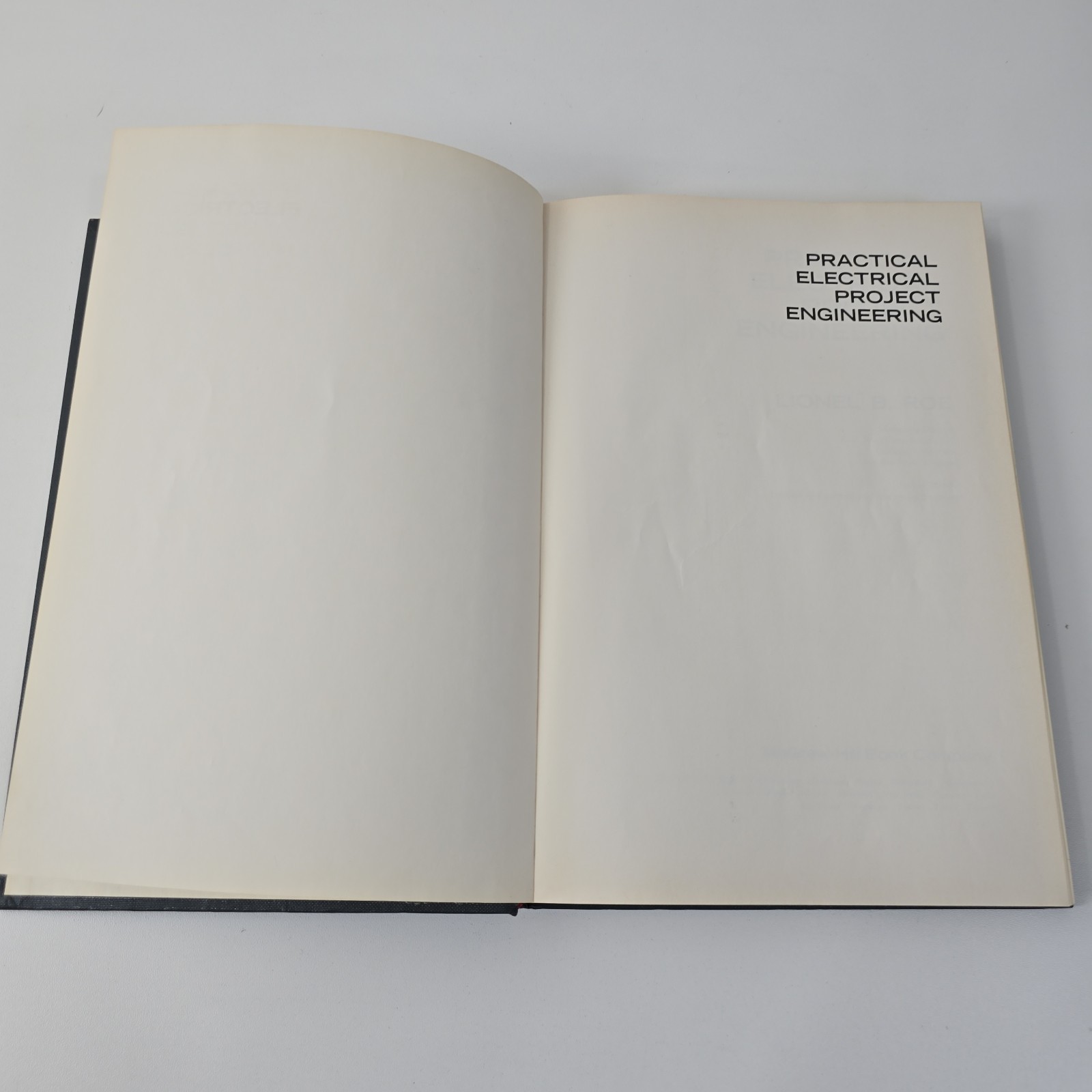 Practical Electrical Project Engineering Roe 1978 1st Ed Hardcover McGraw Hill