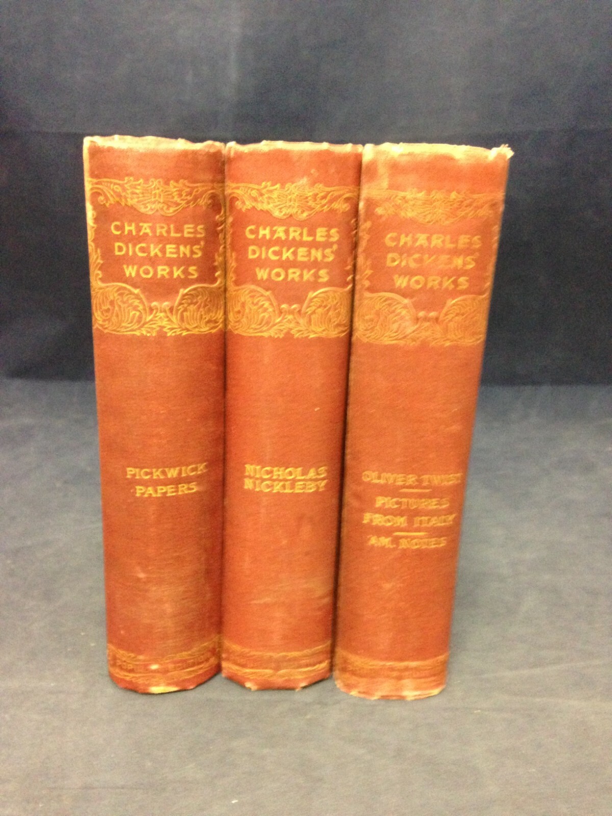 Charles Dickens’ Works Lot of 3 by Charles Dickens (?) A HB 201113