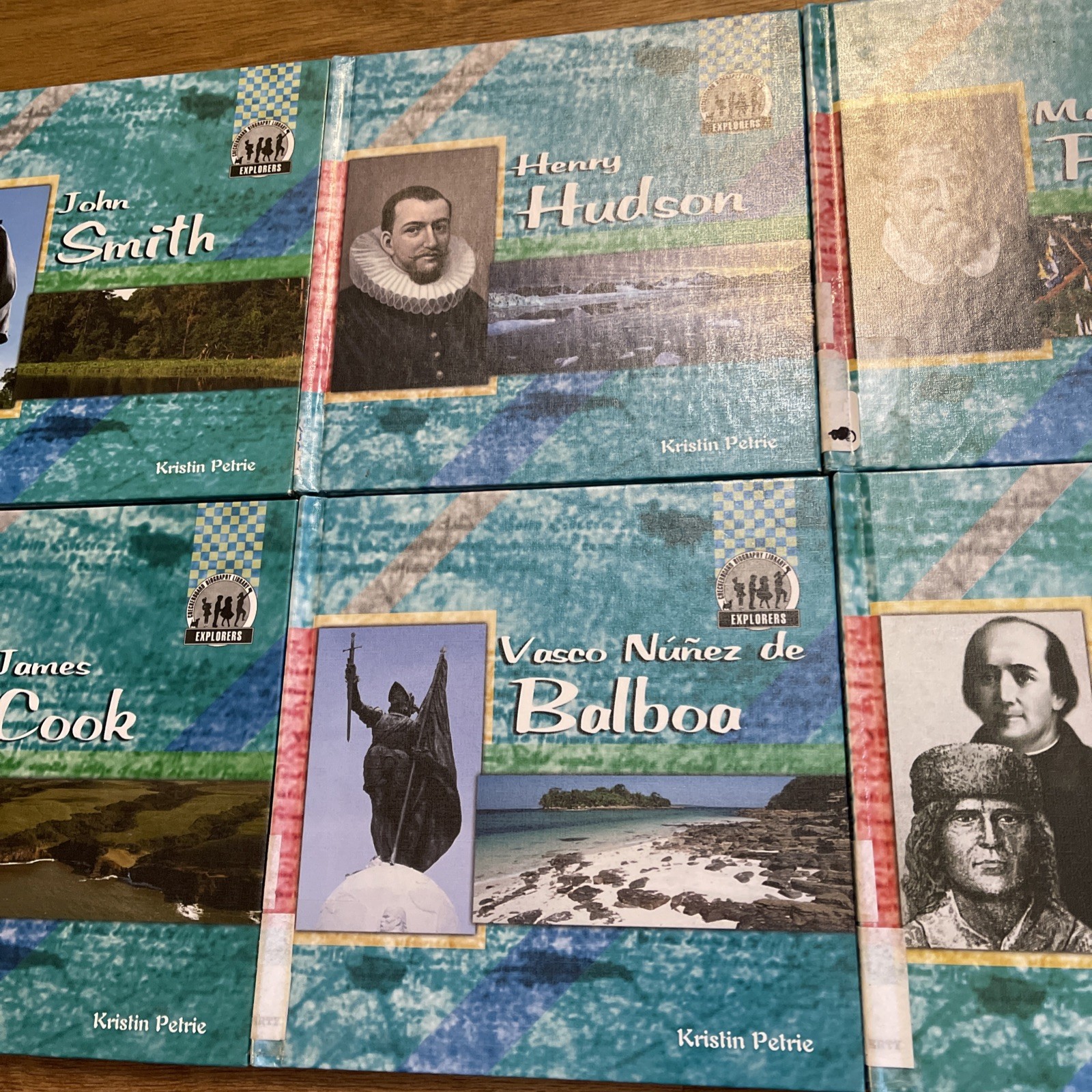 8 ABDO Publishing Company Explorer Hard Cover Book Collection By Kristin Petrie