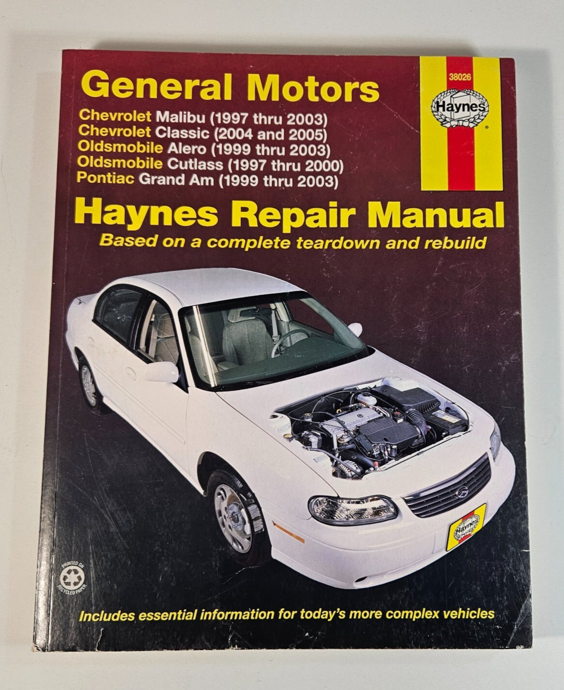 Vtg Haynes General Motors #38026 Chev Olds Pontiac Automotive Repair Manual Book