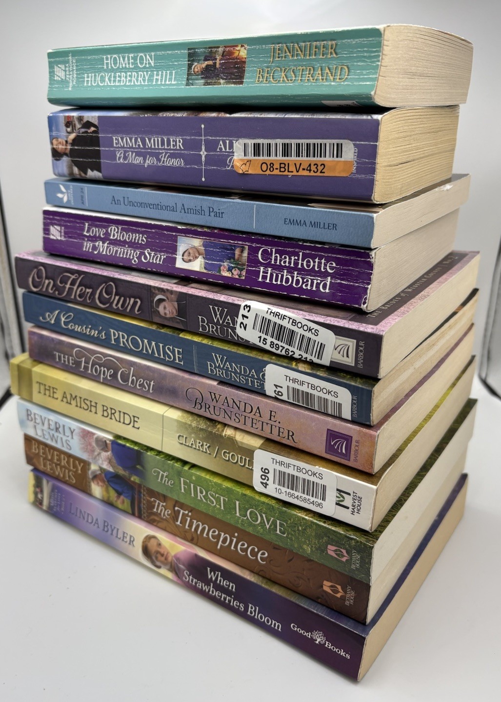 Lot of 11 Inspirational Fiction Romance Books Amish Byler Brunstetter Lewis
