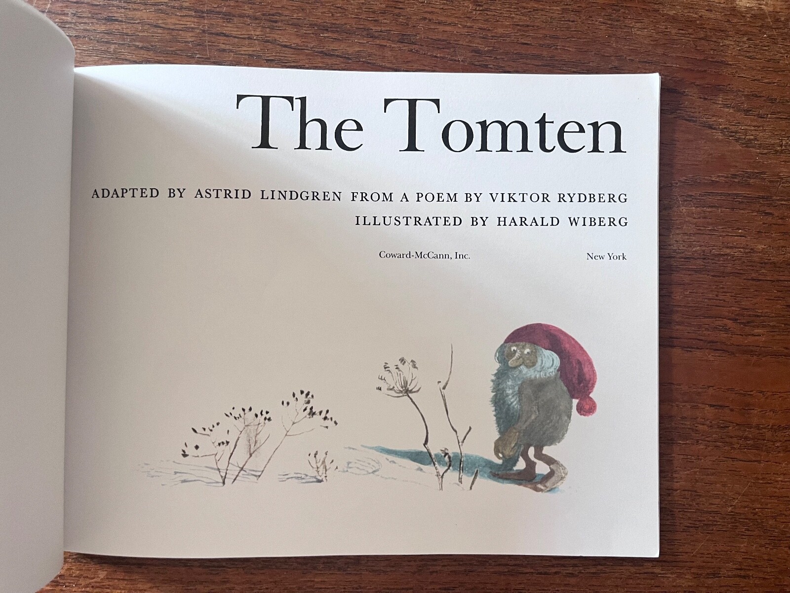 The Tomten, by Astrid Lindgren, softcover 1990