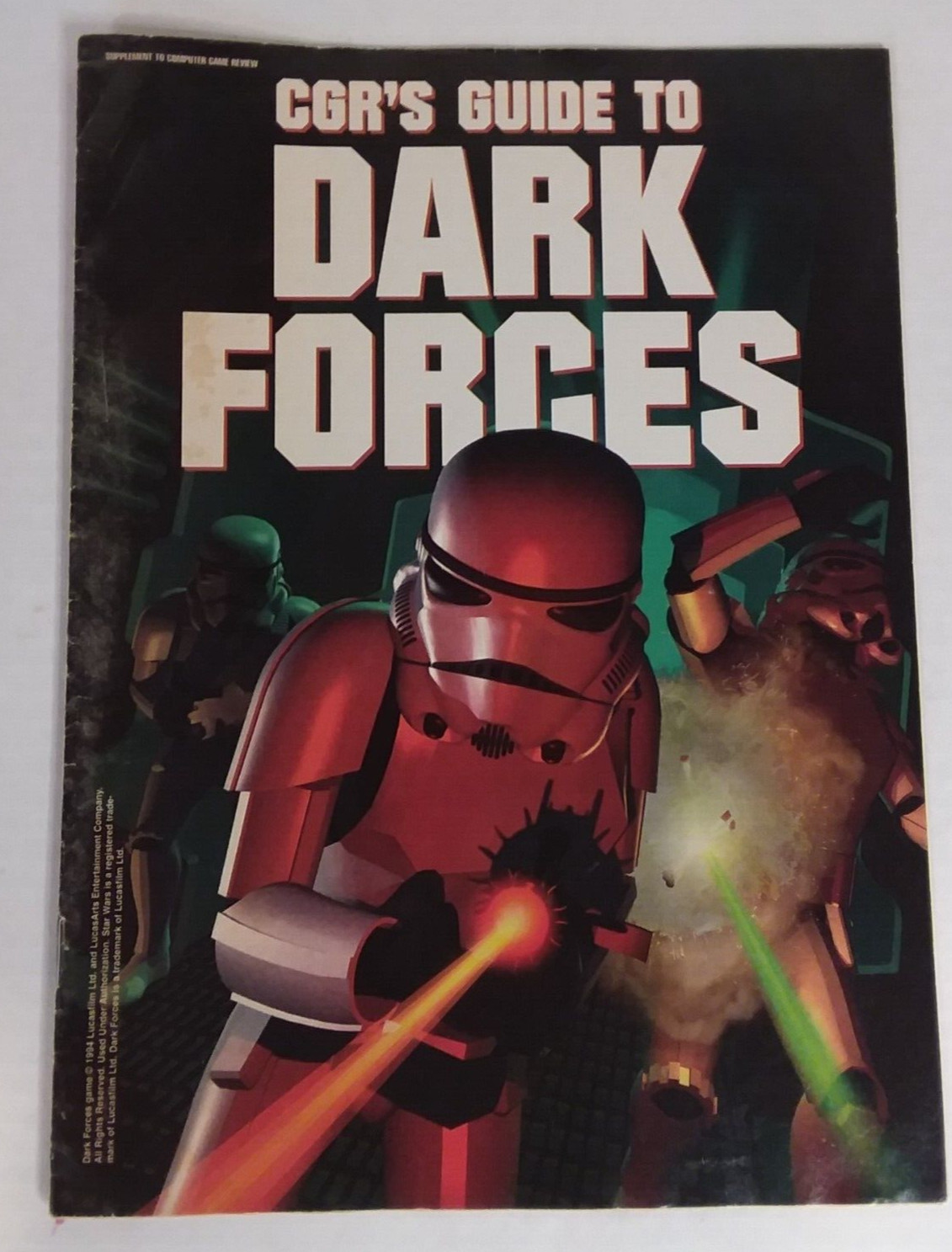 CGR’s Guide to Dark Forces Magazine 1994 PC Game Lucasfilm ephemera STORMTROOPER