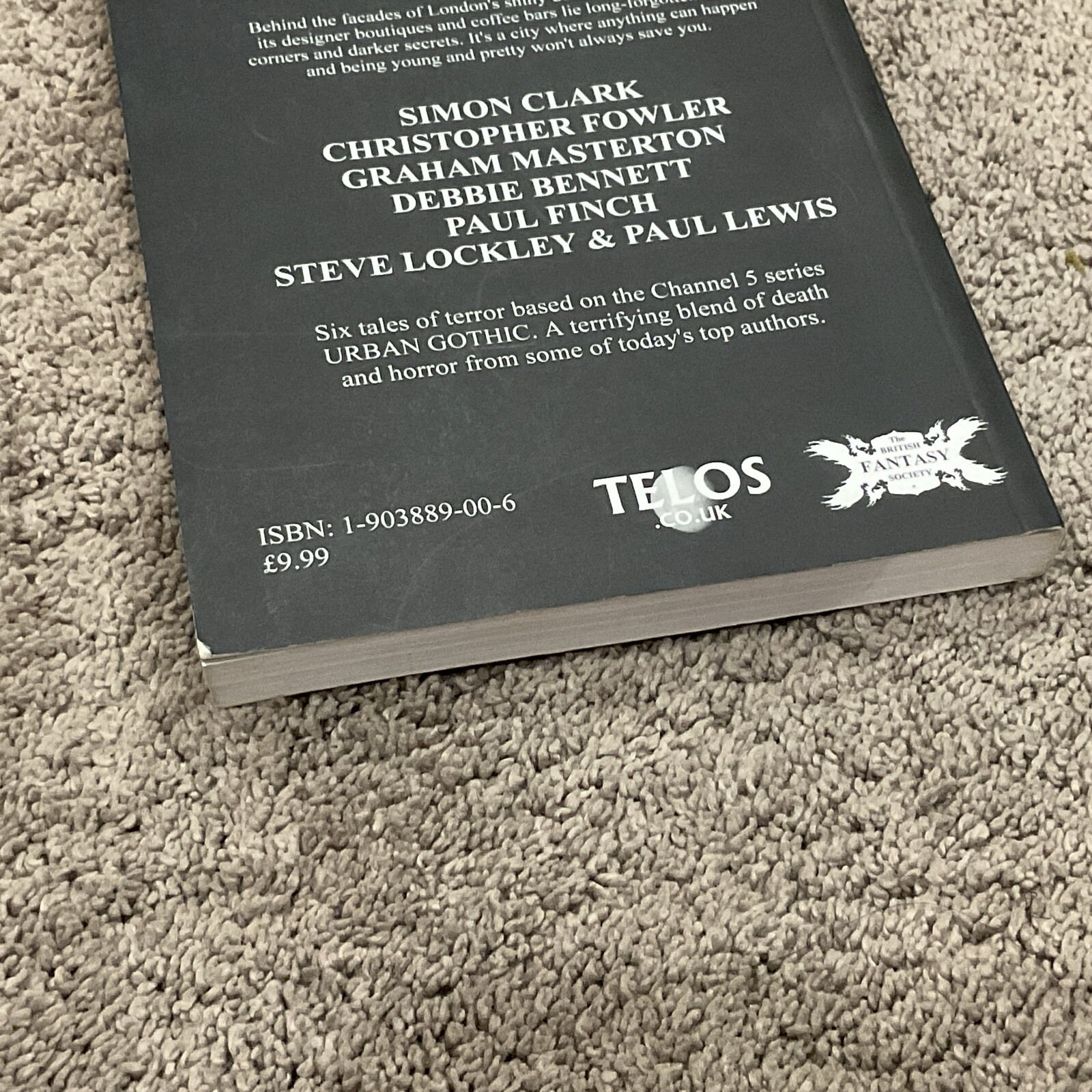 First Edition Urban Gothic Edited by David J. Howe