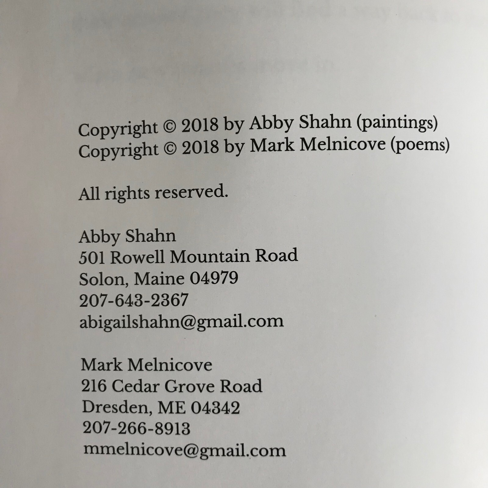 Ghosts – by Abby Shahn & Mark Melincove – PB Signed by Author!