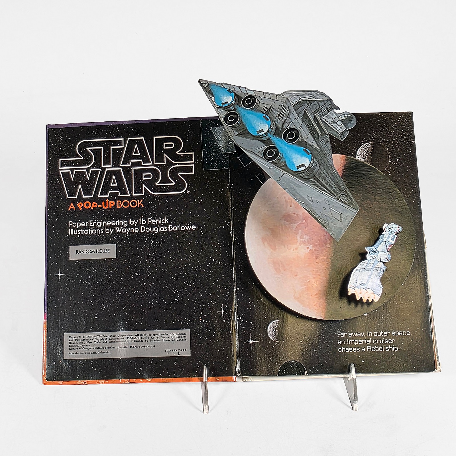 Star Wars A Pop-Up Book • Wayne Douglas Barlowe • 1978 • First Edition Hardcover