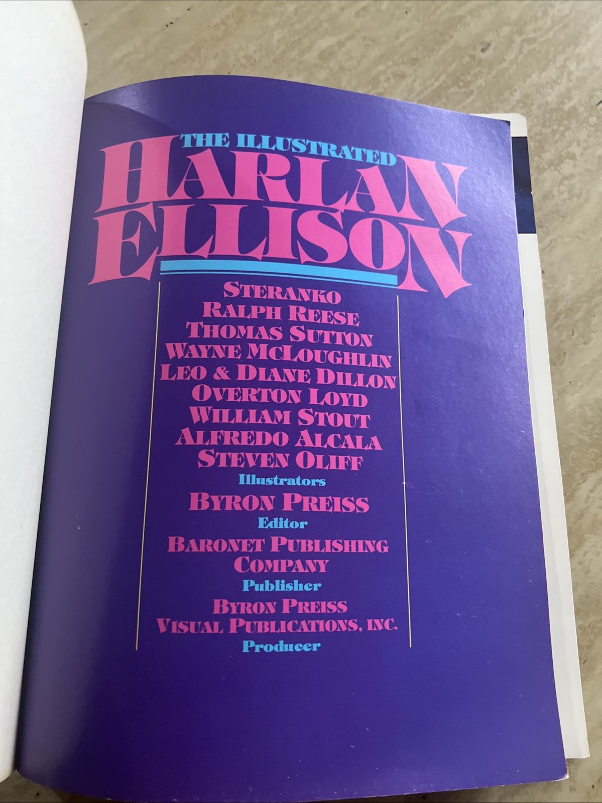 The Illustrated Harlan Ellison (Byron Preiss Visual 1978)