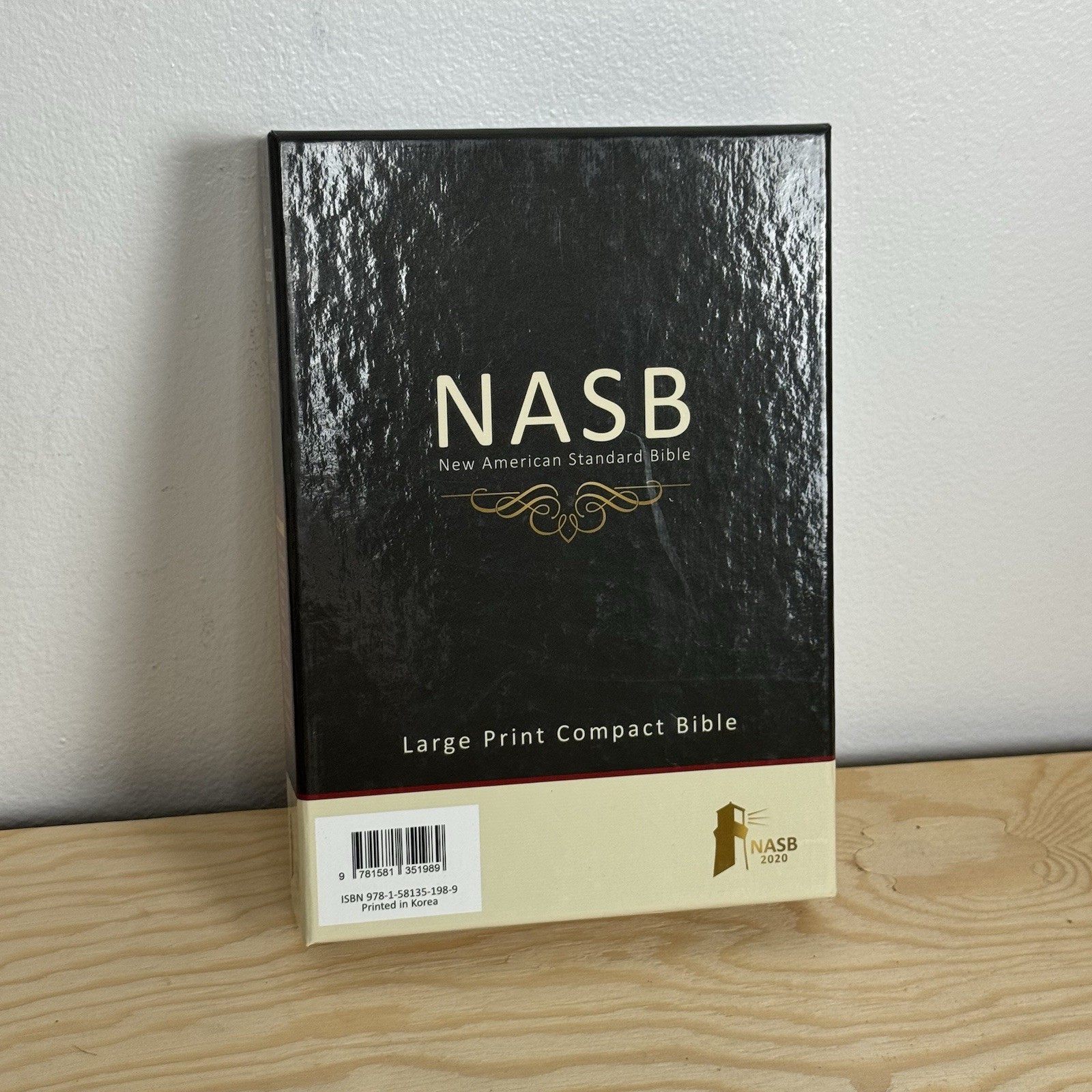 PRIME EDITION! NASB 2020 Large Print Compact Bible in Black Goatskin Leather!